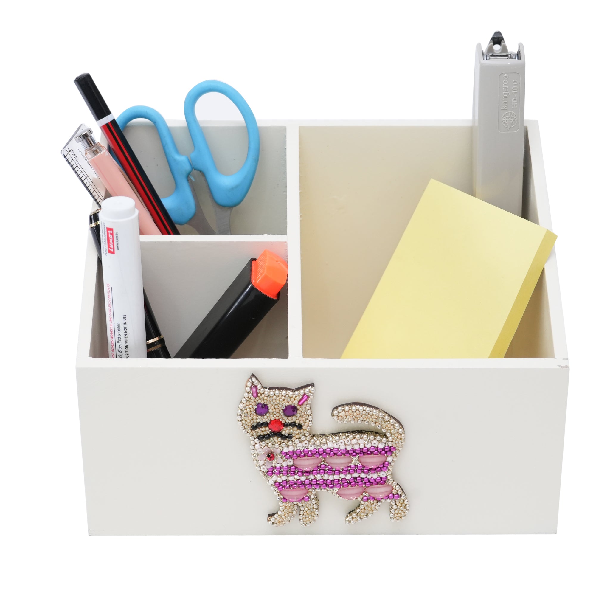 Set of Two pieces Beaded Motif Stationery Holder