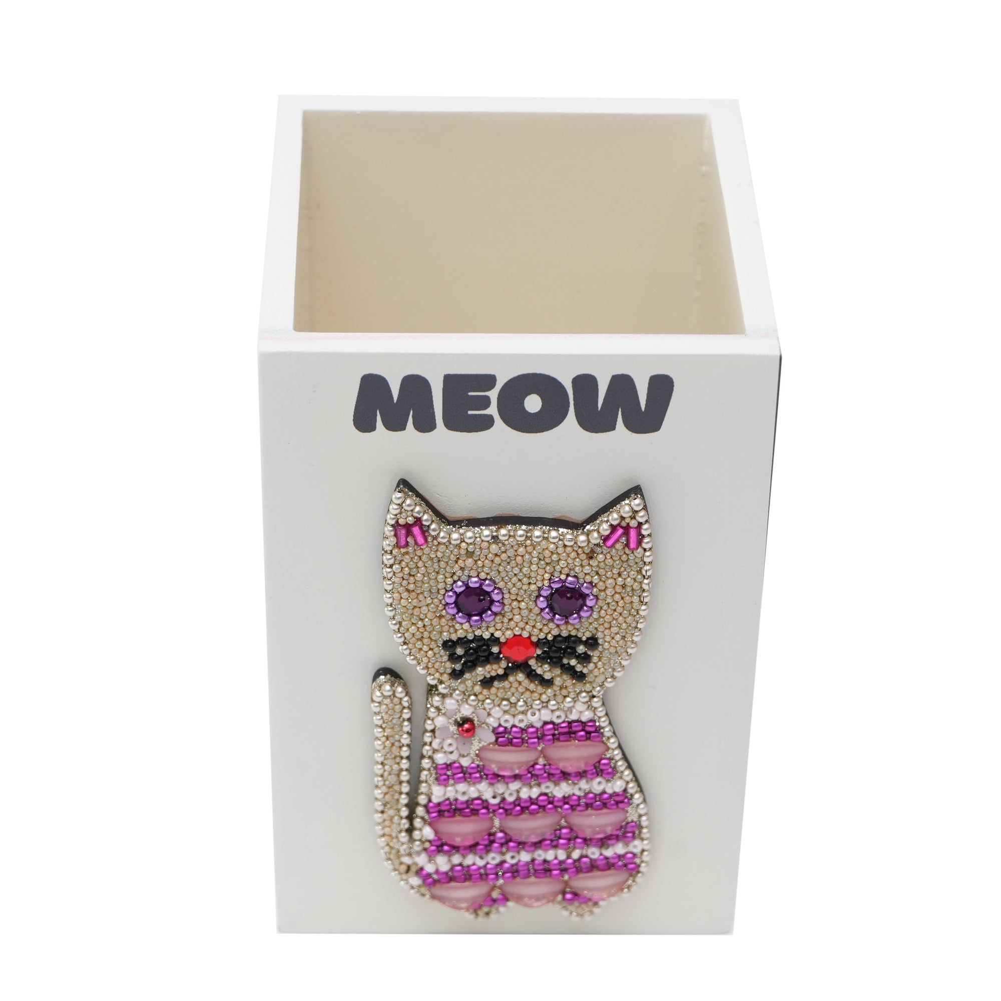 Set of Two pieces Beaded Motif Stationery Holder