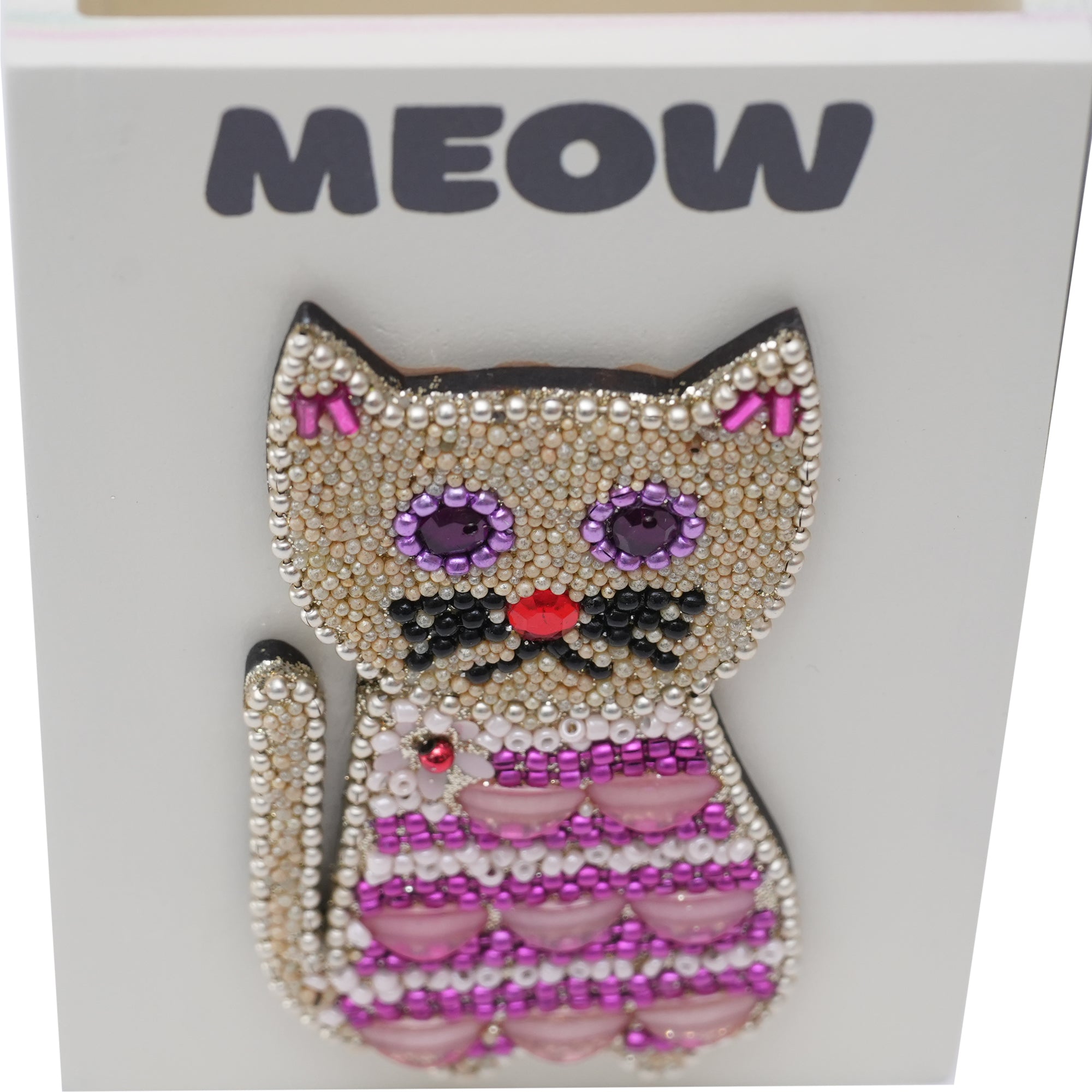 Set of Two pieces Beaded Motif Stationery Holder