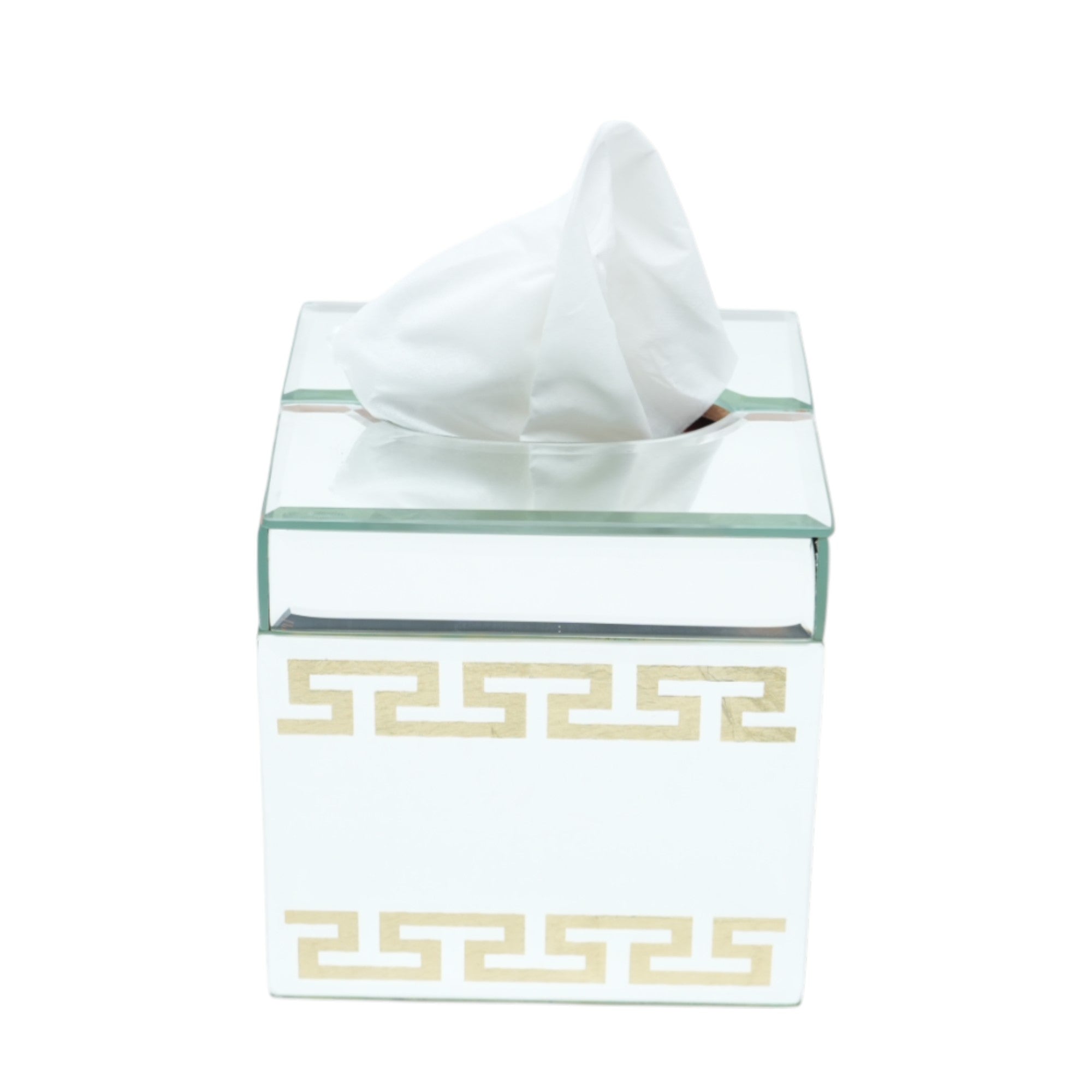 Designer Silver Gold Tissue Box for Modern Bathrooms