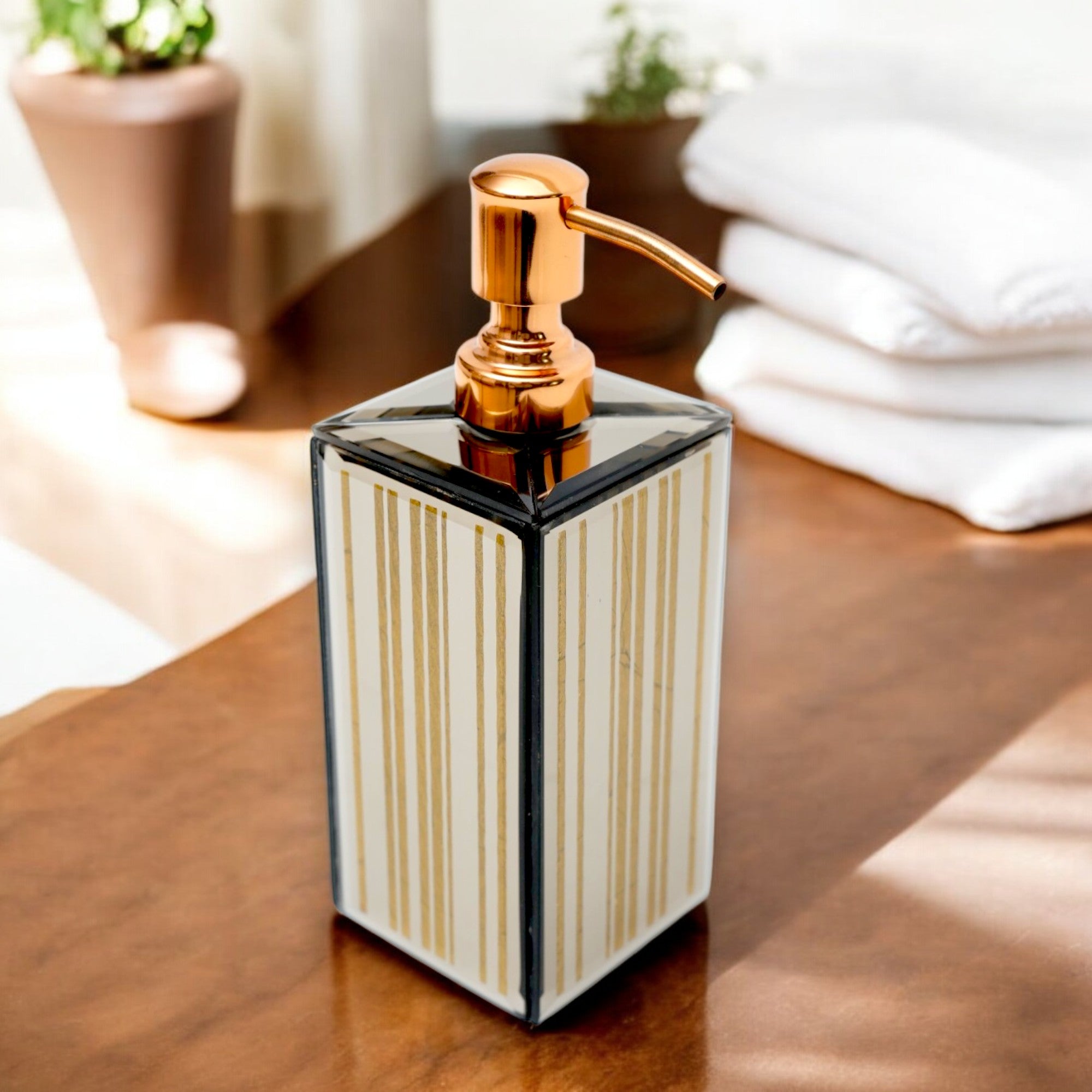 Luxury Decorative Soap Dispenser for Modern Bathrooms & Offices