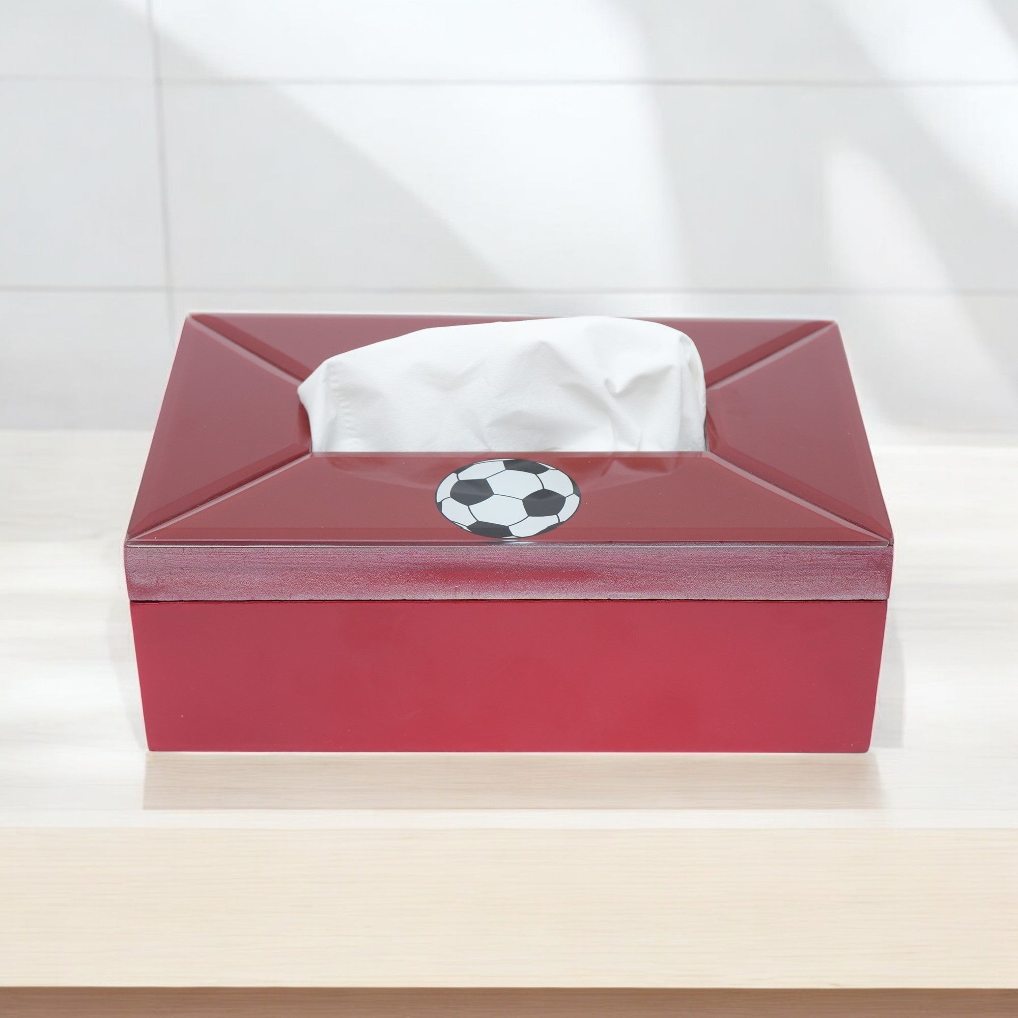 Football Design Tissue Box Holder