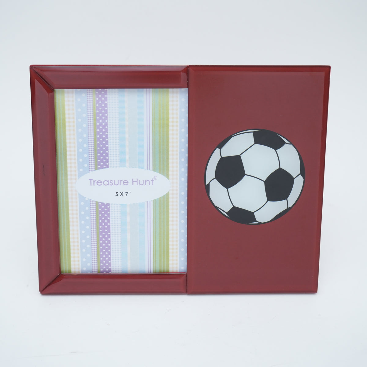 Premium Glass Kids Photo Frame with Football Design