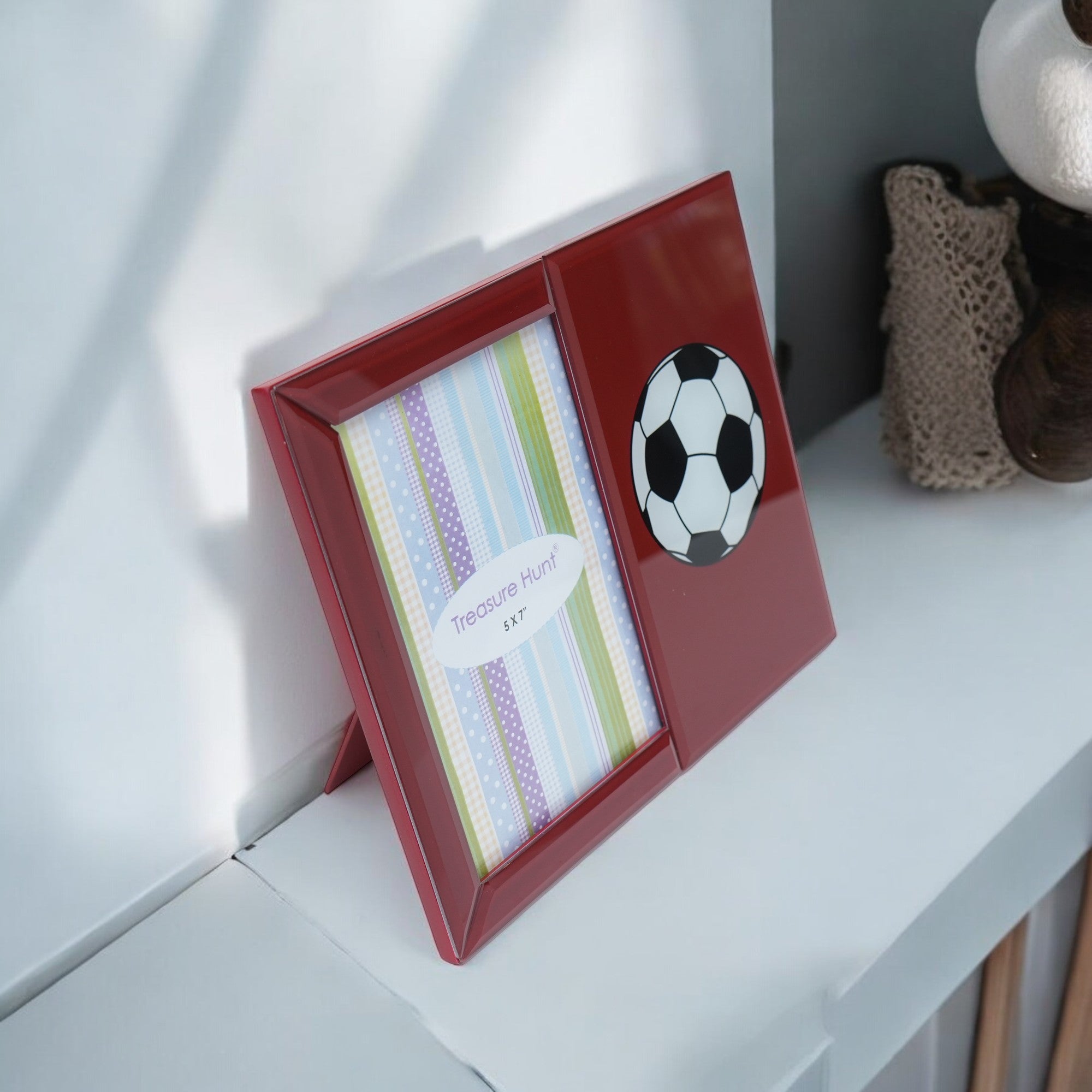 Premium Glass Photo Frame  with Football Design