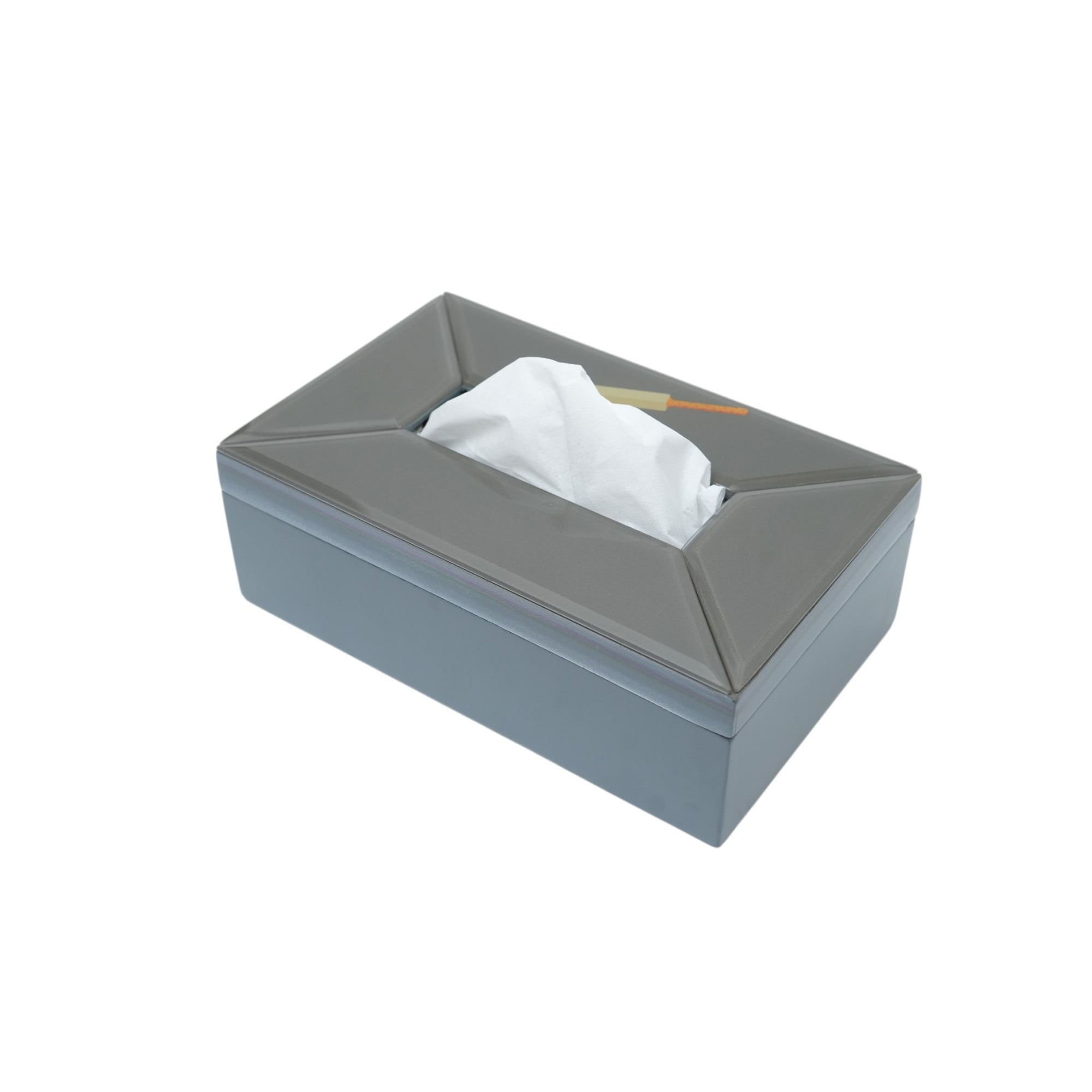 Premium Glass Tissue Box Holder with Cricket Bat Design