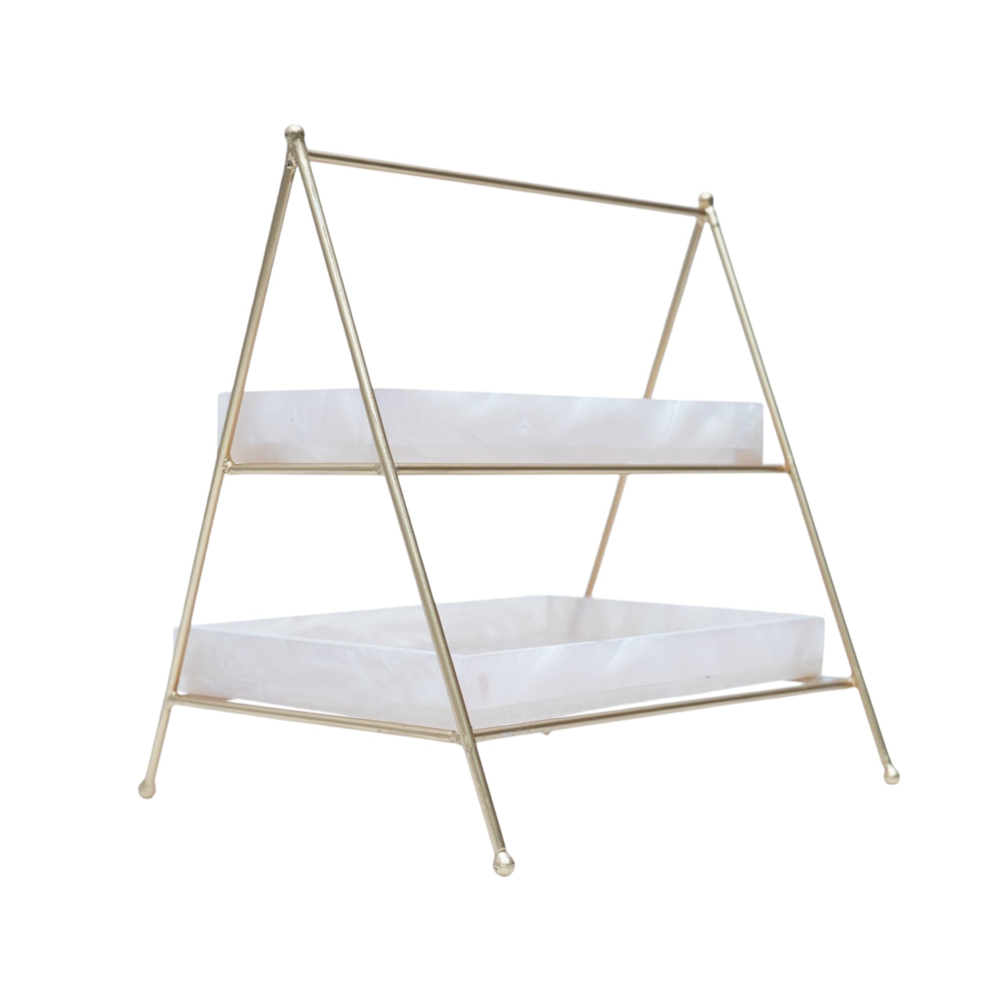 Two Tier Metal Serving Food Platter