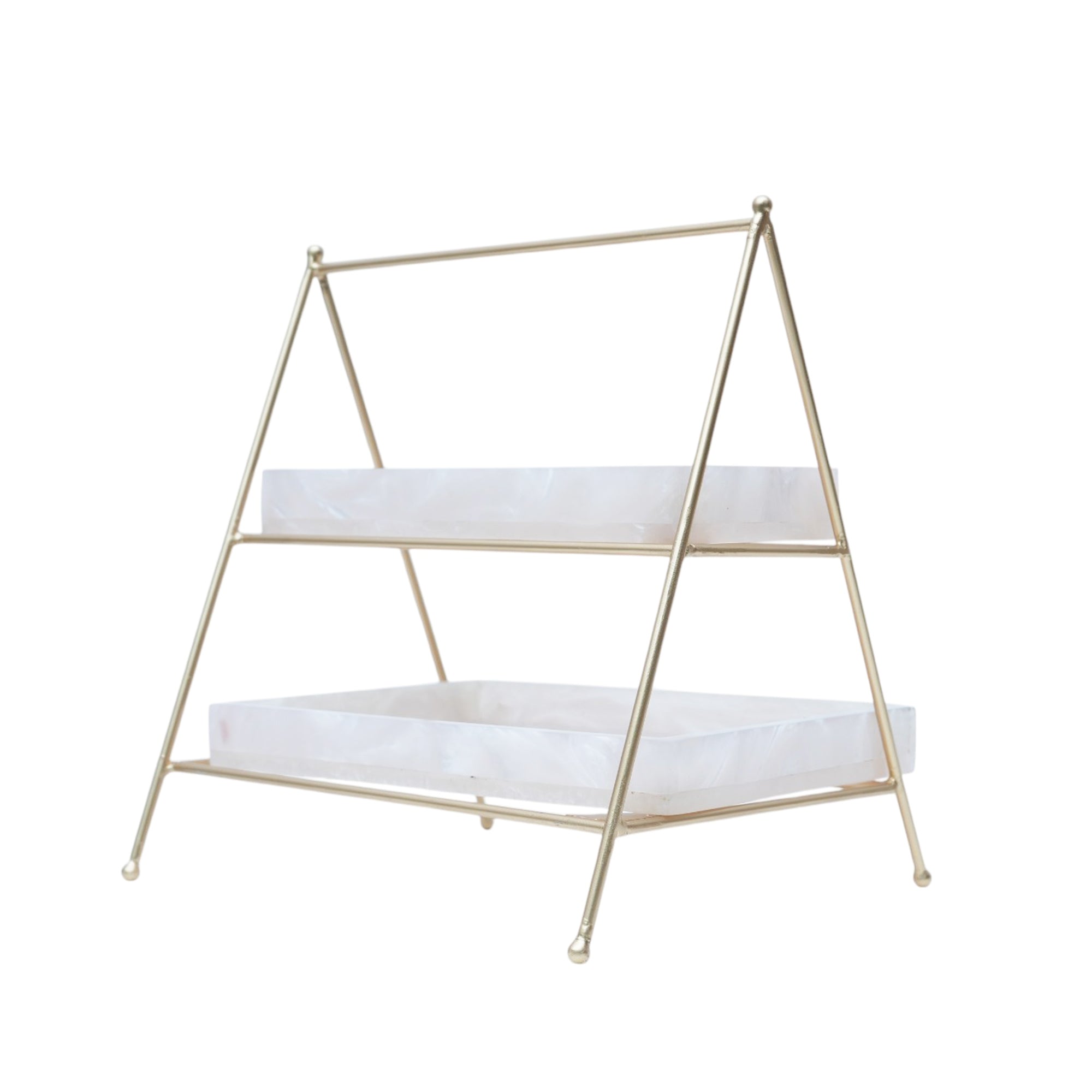 Two Tier Metal Serving Food Platter