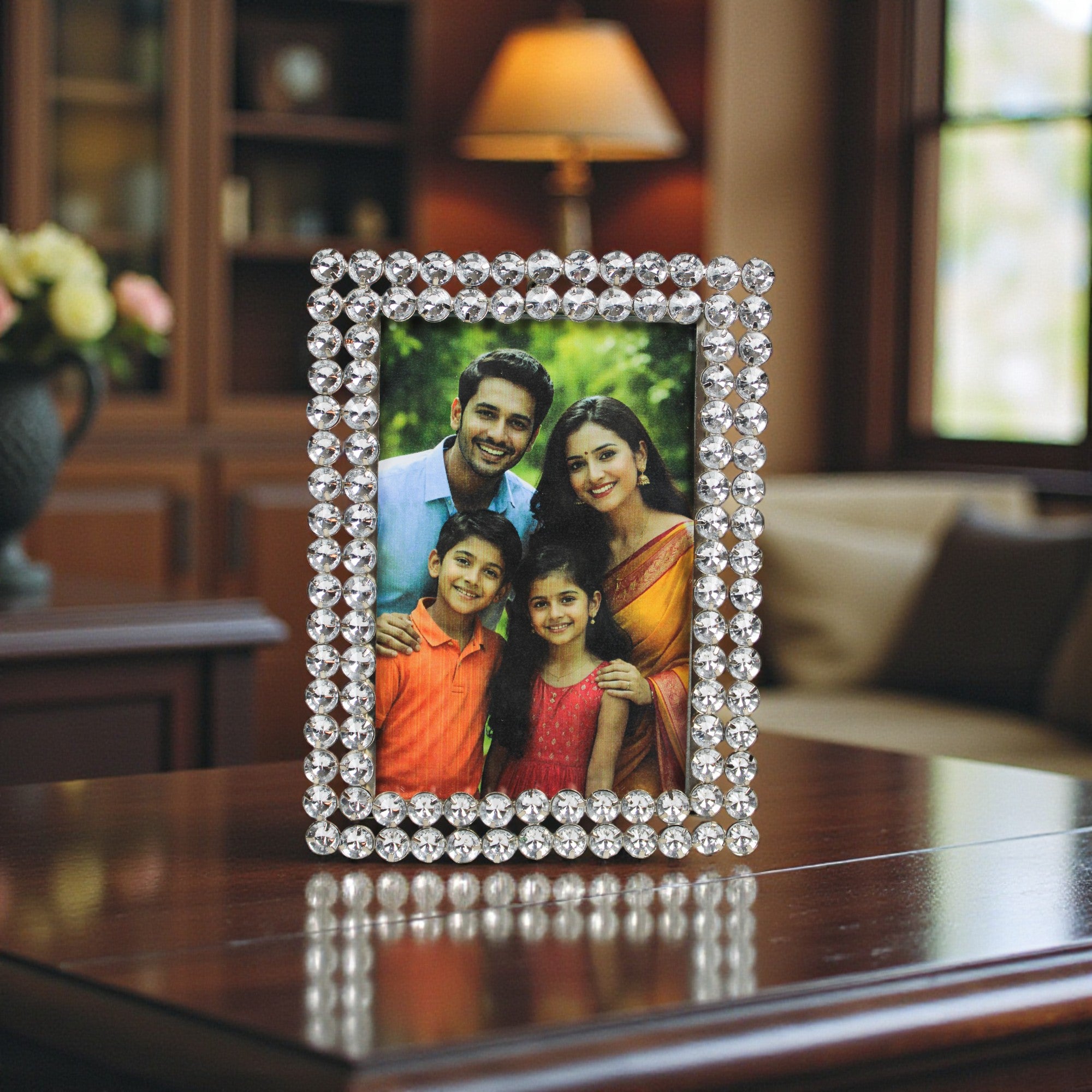 Beautiful Handmade Glass Photo Frame for Wall Decor