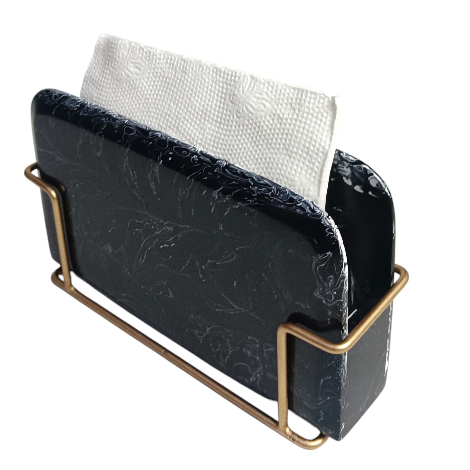 Premium Black Tissue Holder