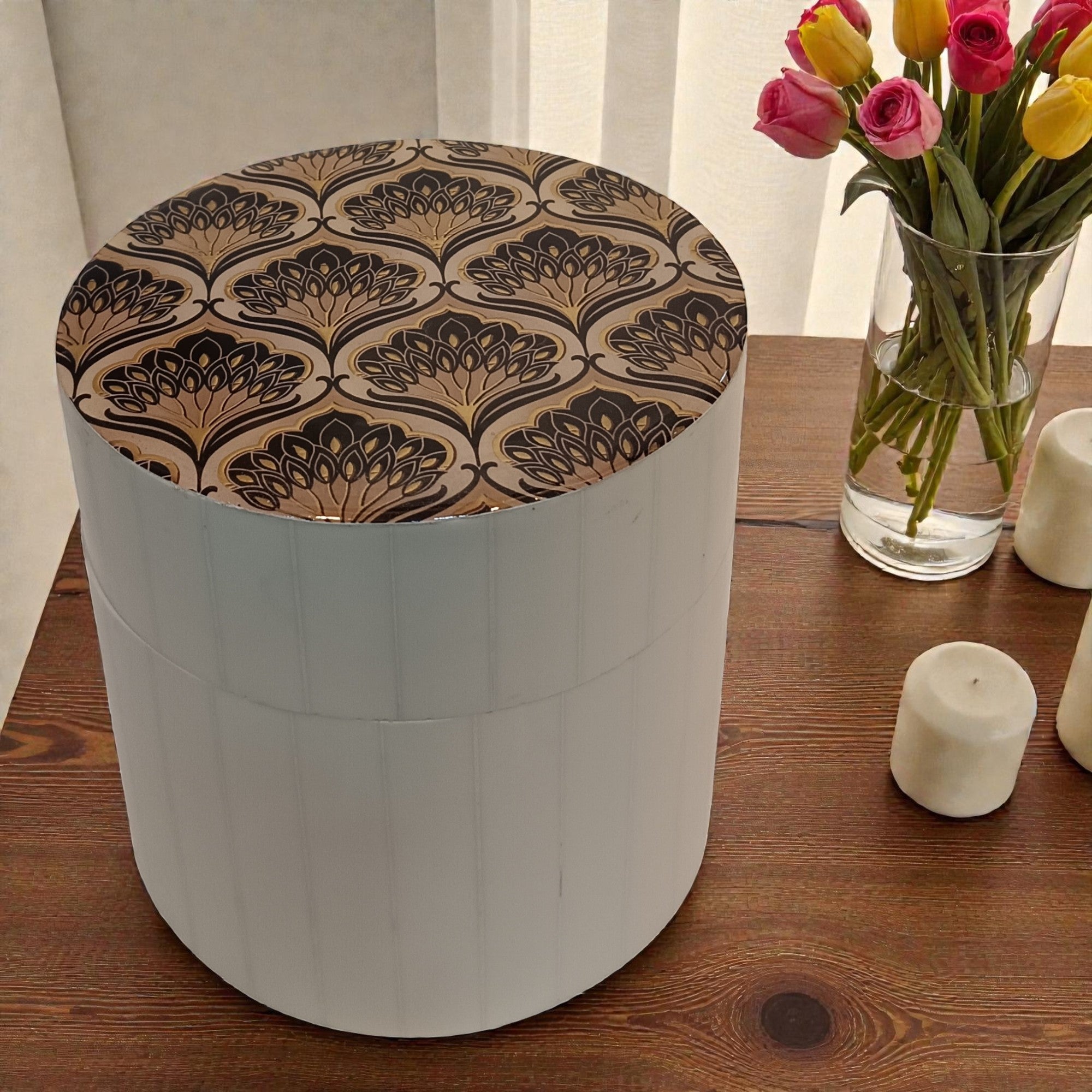 Premium Designer Round Utility Box