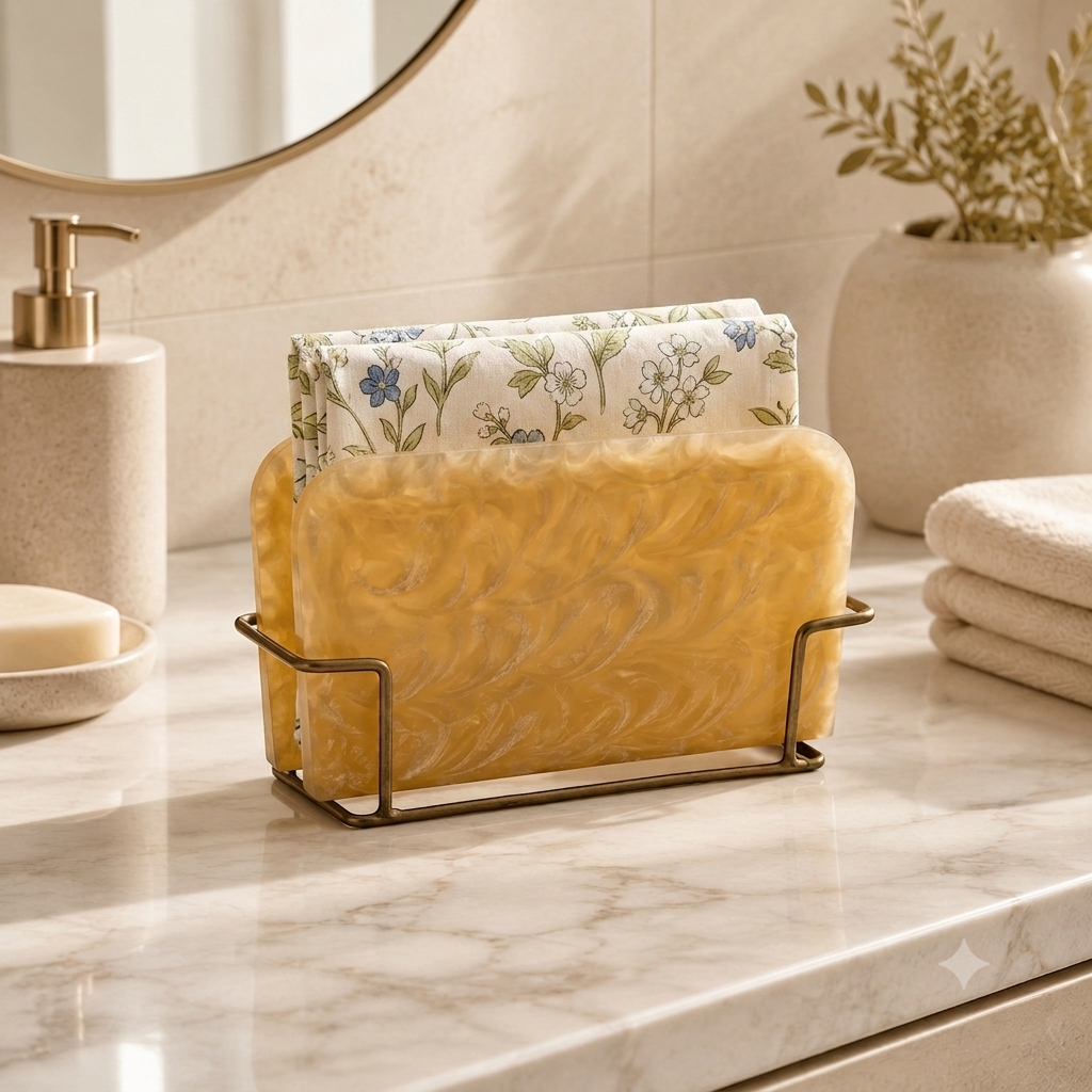  Premium Beige Tissue Holder 