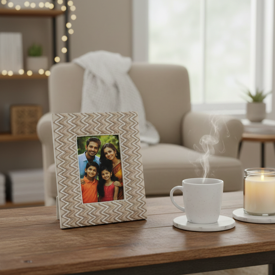 Artisan Marbleized Portrait Frame