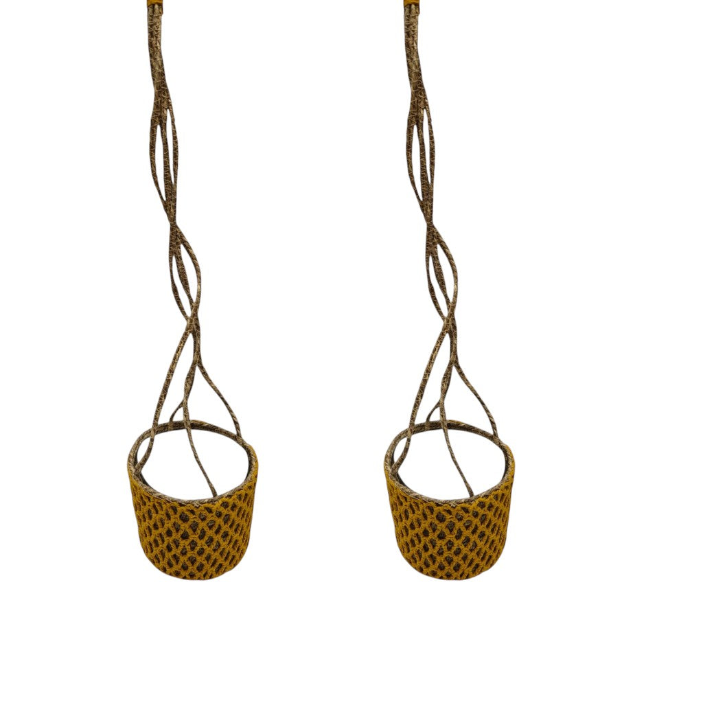 Macrame Hanging Plant Pot Holders – Set of 2