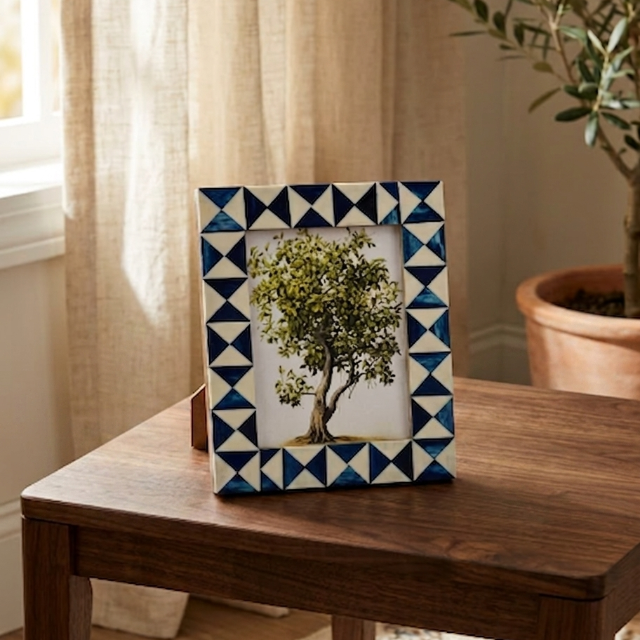 Mosaic Hand-Inlay Bone Photo Frame