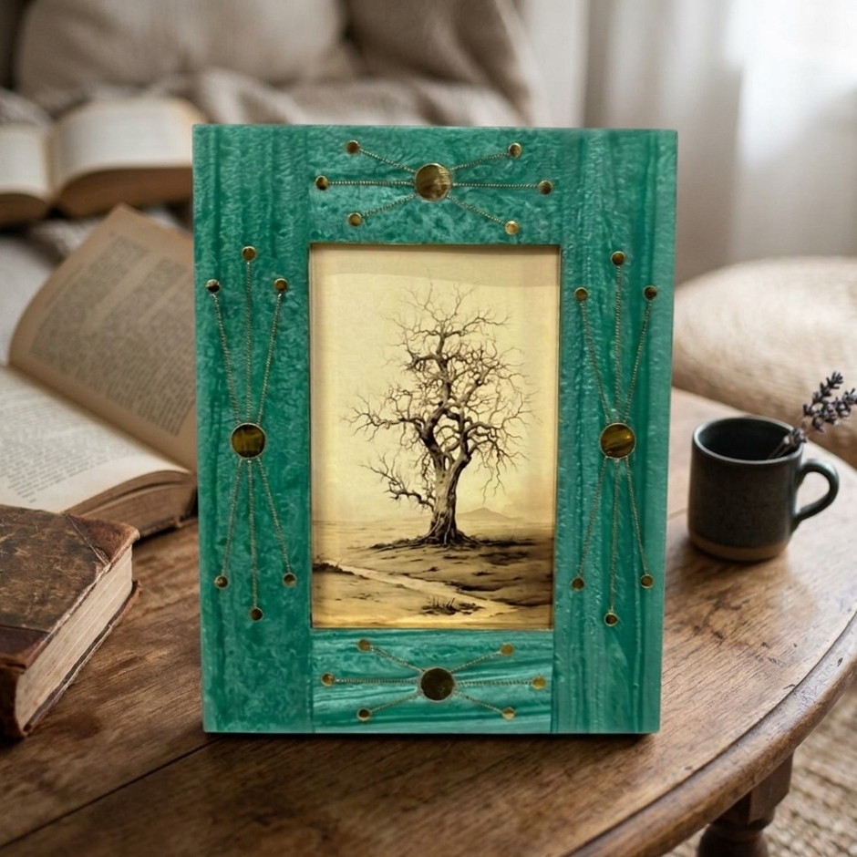 Artisan Bone Inlay Photo Frame