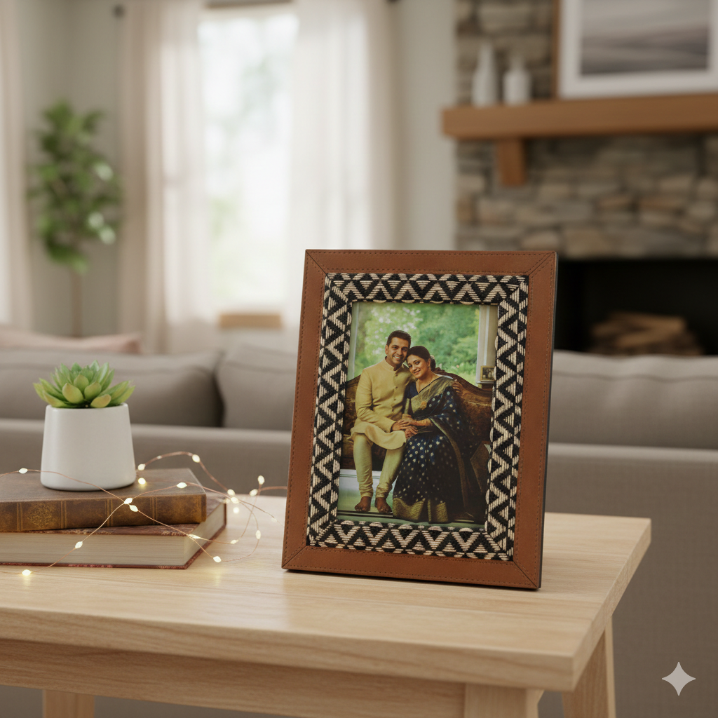  Embossed Floral Photo Frame 