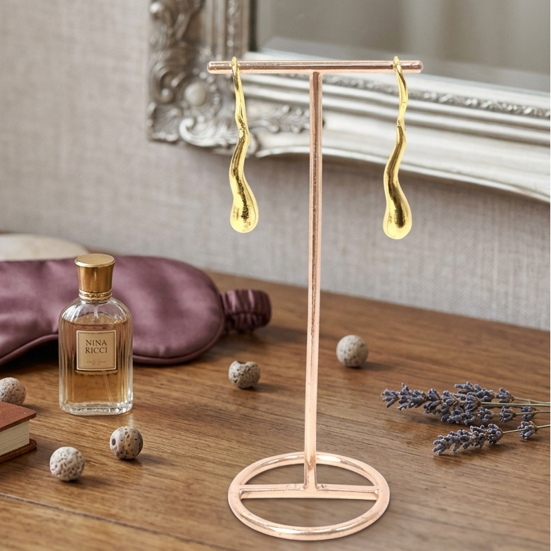 Elegant Minimalist T-Bar Jewelry Display Stand