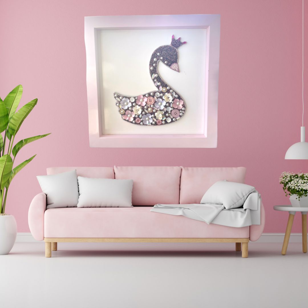 Swan Design Wall Decor