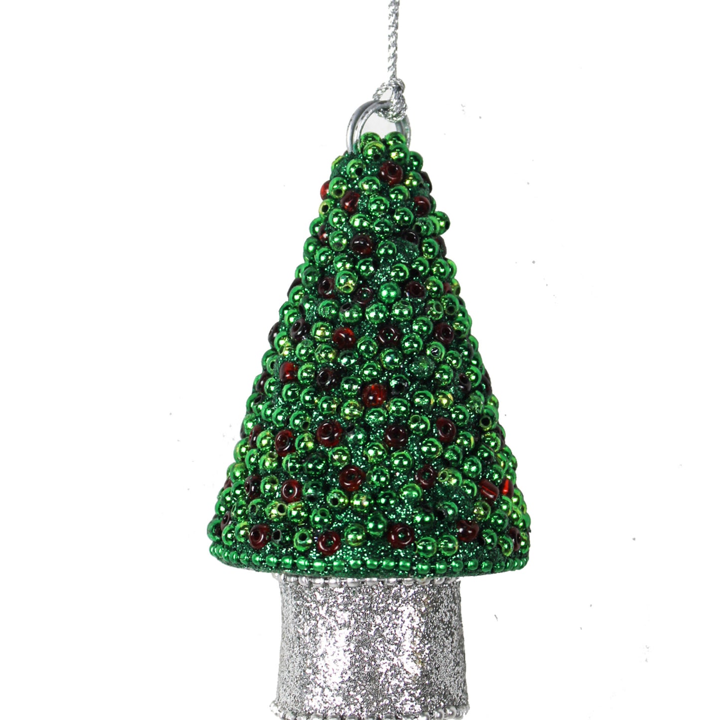 Set of 4 Beaded Tree for Christmas Decoration