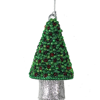 Set of 4 Beaded Tree for Christmas Decoration