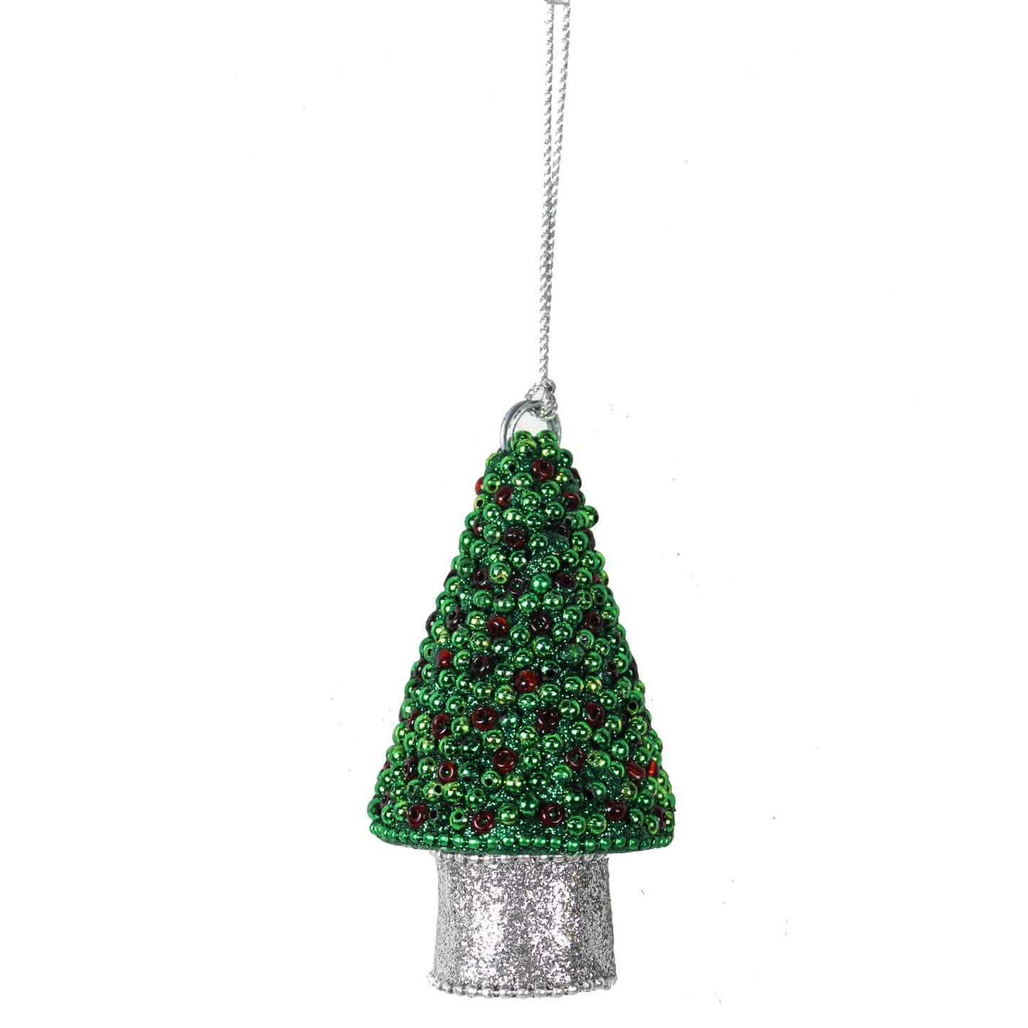 Set of 4 Beaded Tree for Christmas Decoration