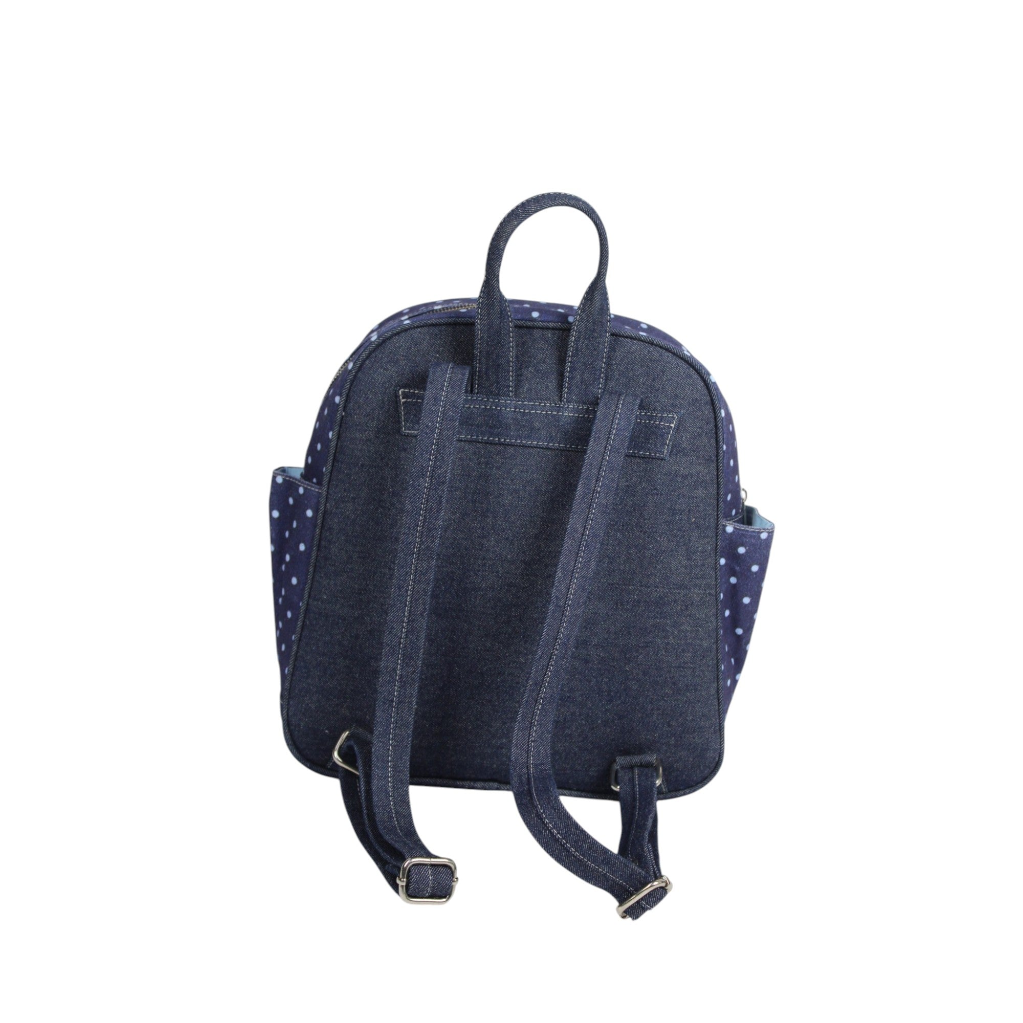 Polka Dot with Printed Star Canvas Backpack