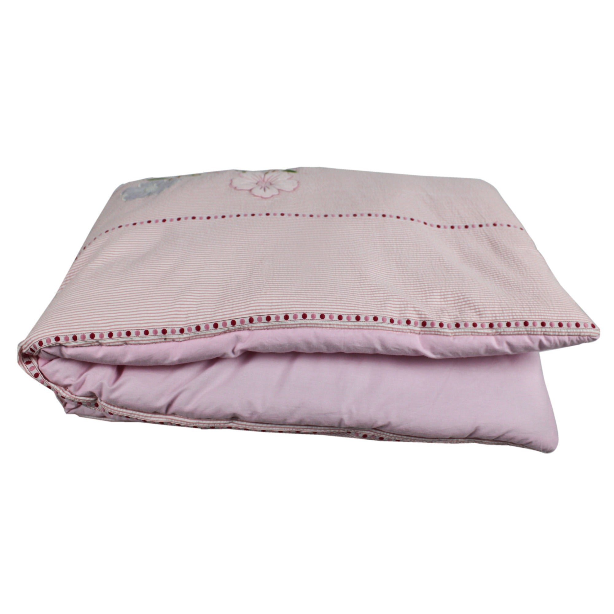 Floral Quilt with 2 Soft Pillows