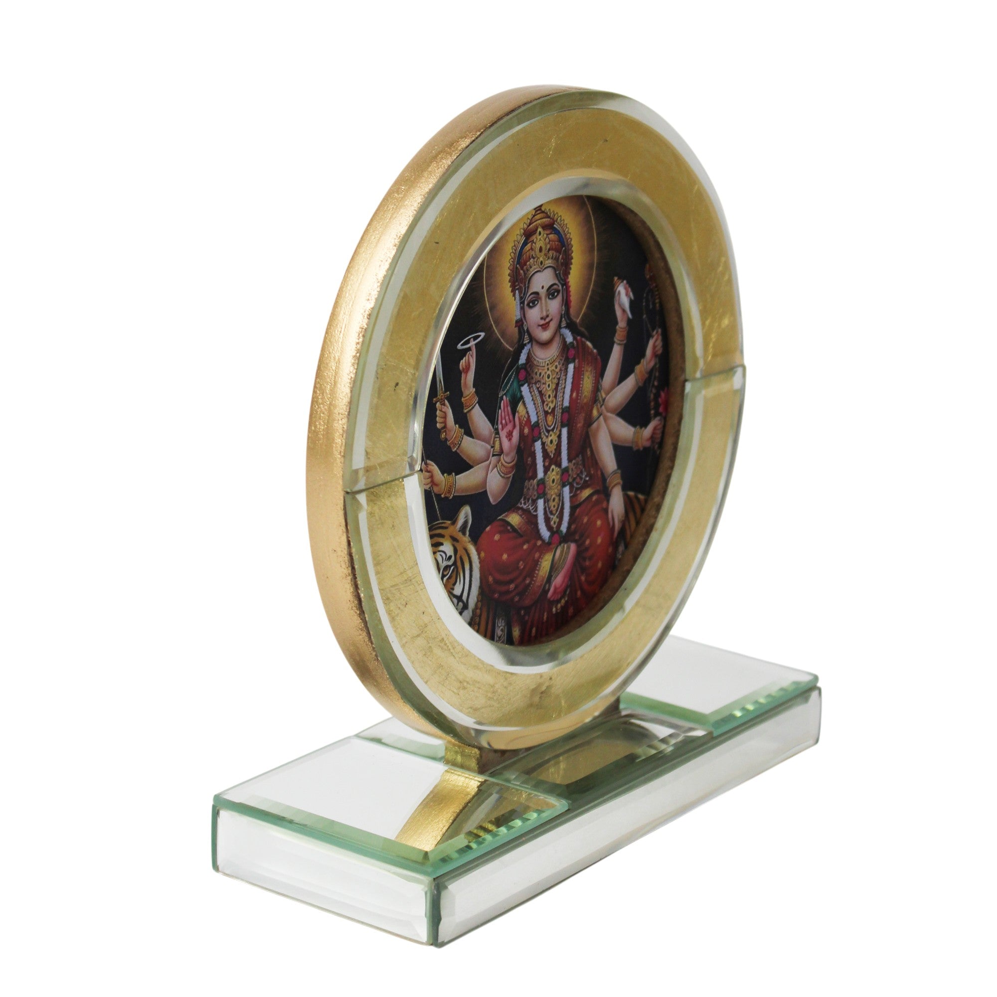 Divine Goddess maa Durga Crystal Photo Frame
