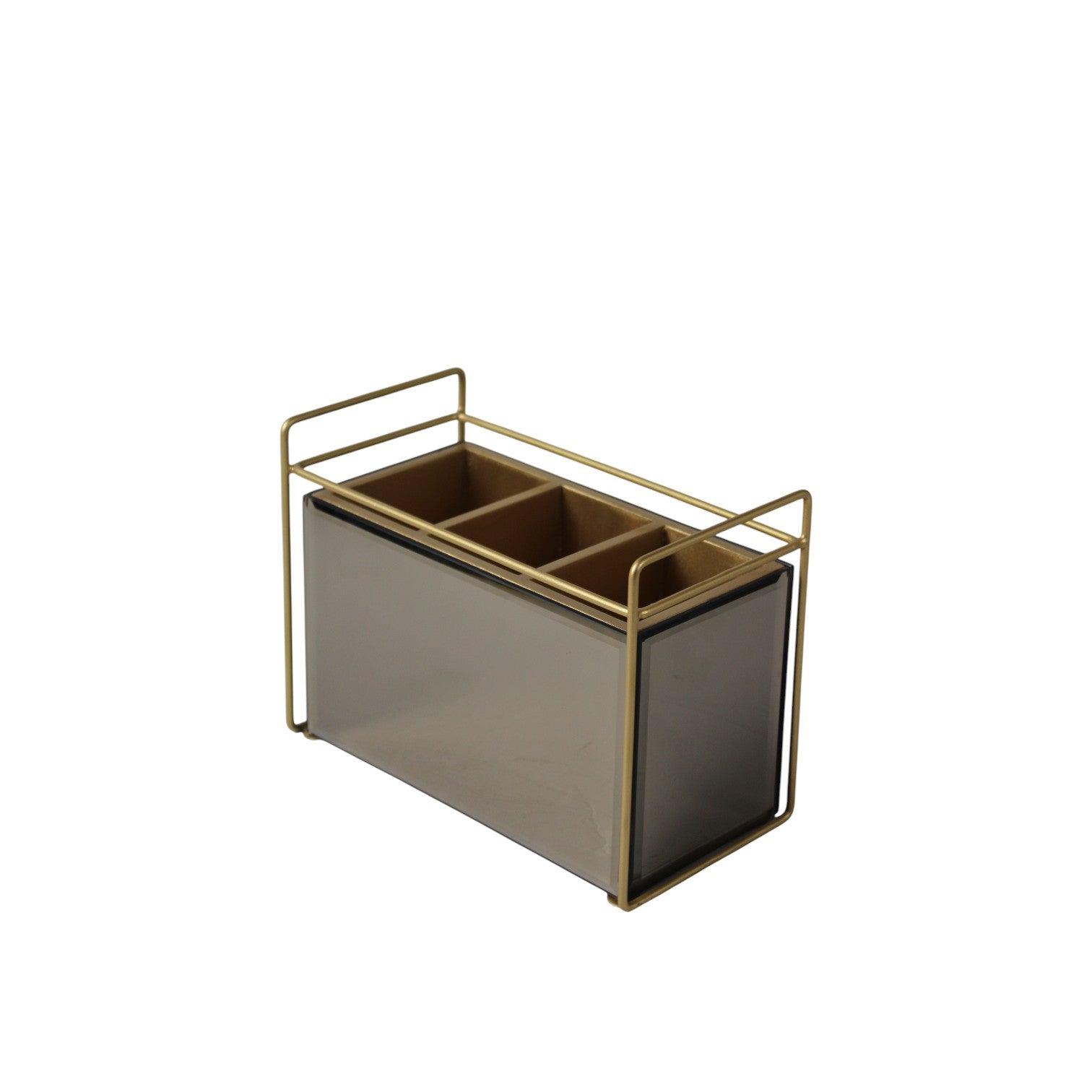 Modern Cutlery Holder – 3 Compartment Table Organizer
