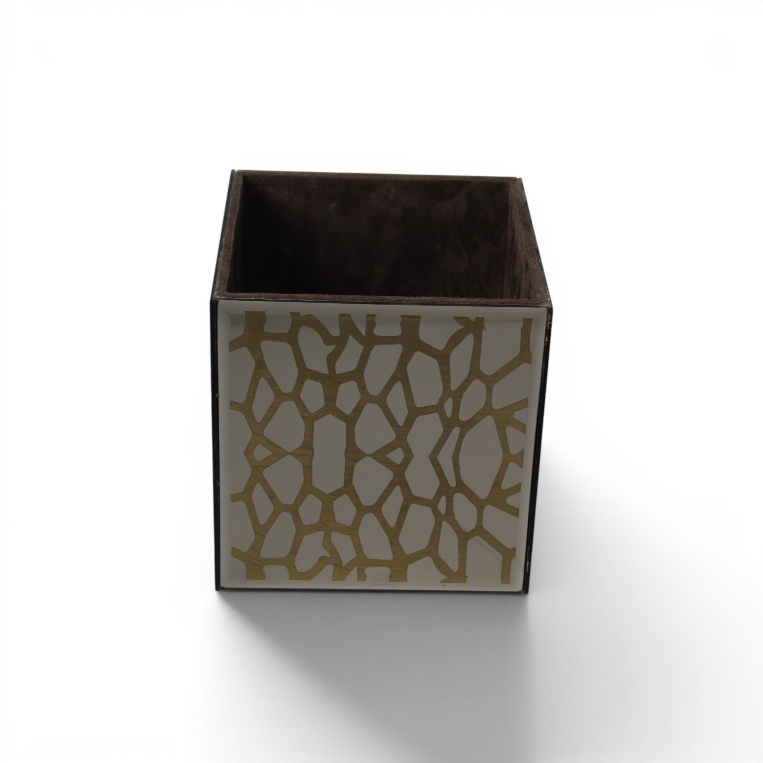 Luxury Golden Decorative Bathroom Dustbin