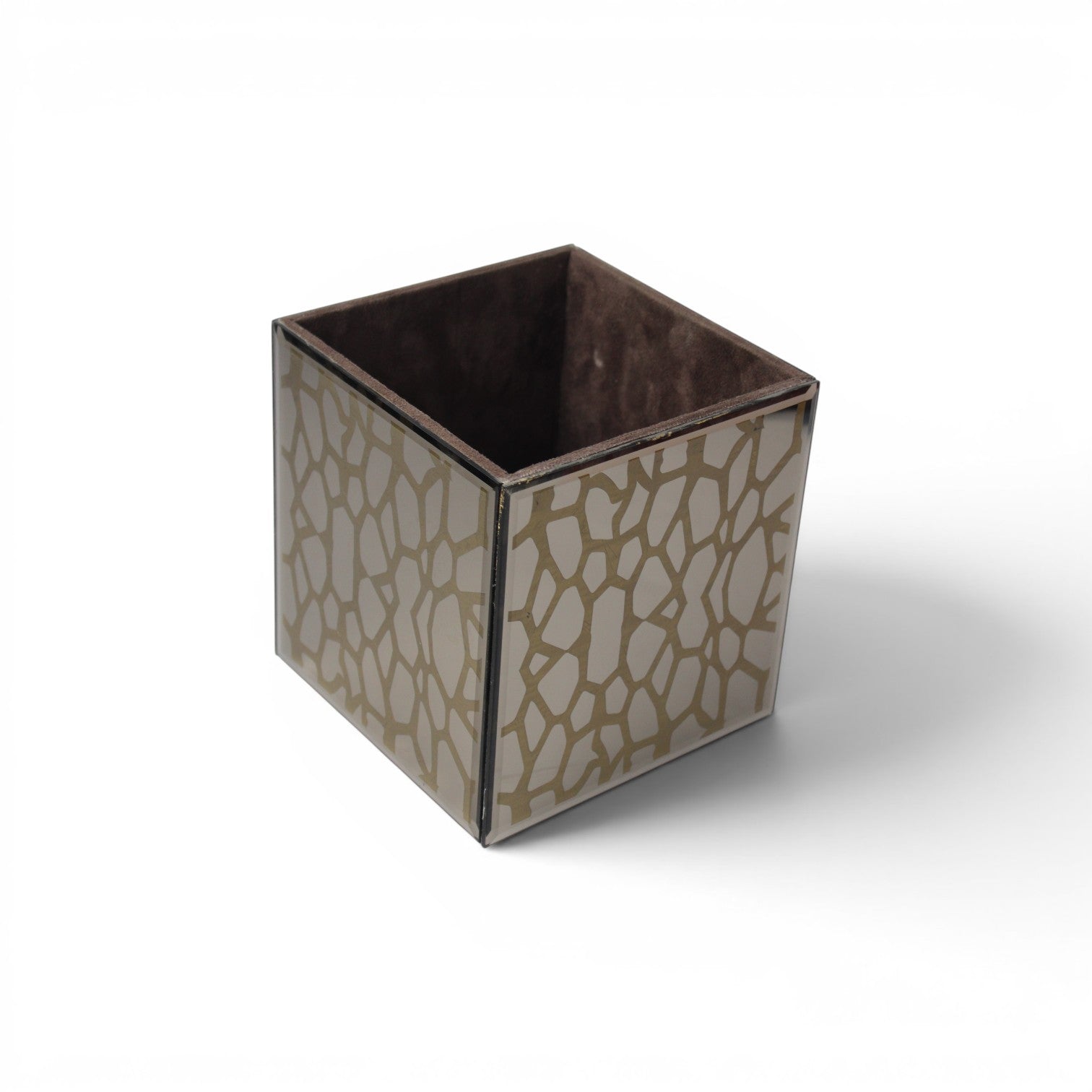 Luxury Golden Decorative Bathroom Dustbin