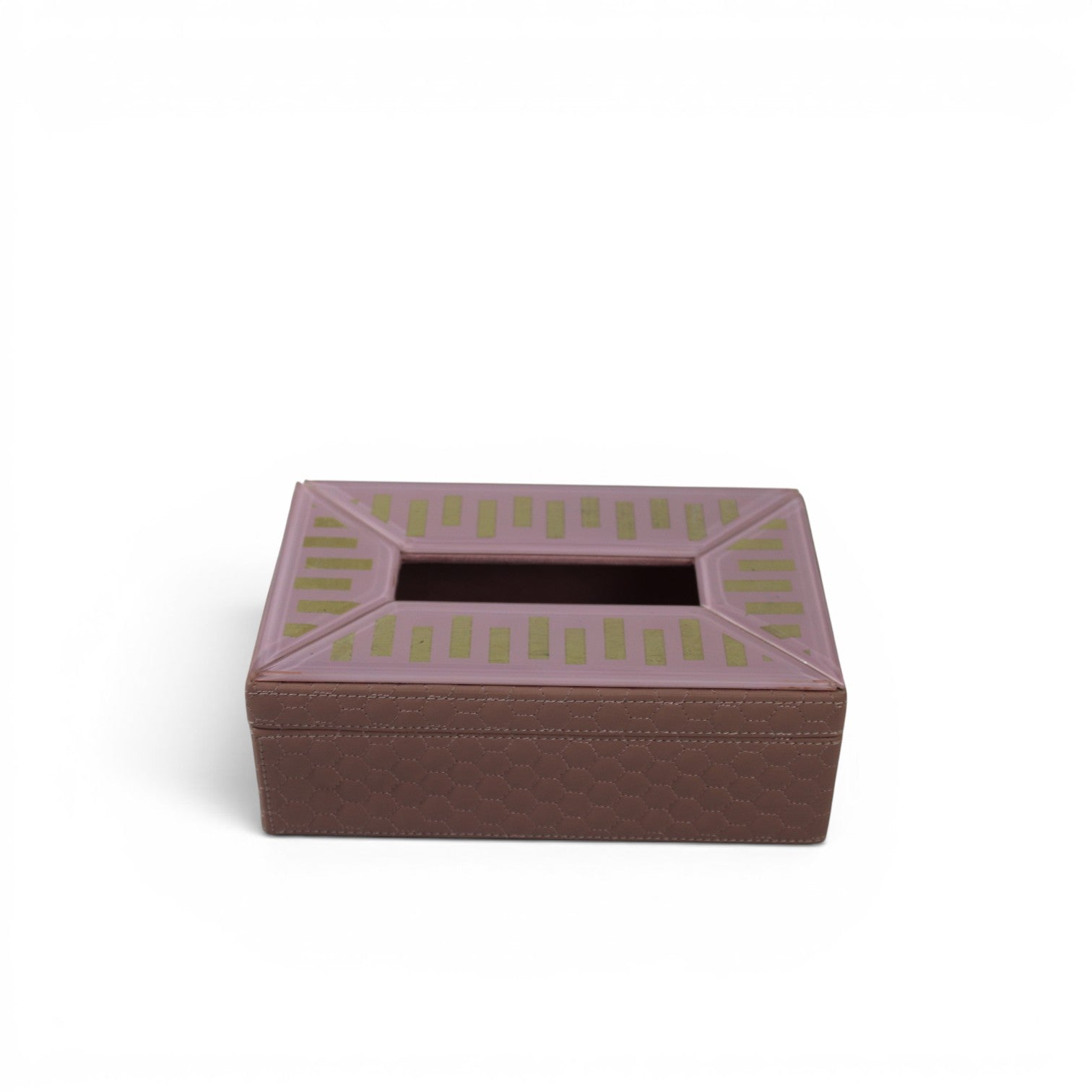 Luxury Pink Designer Letherite Dining Tissue Box