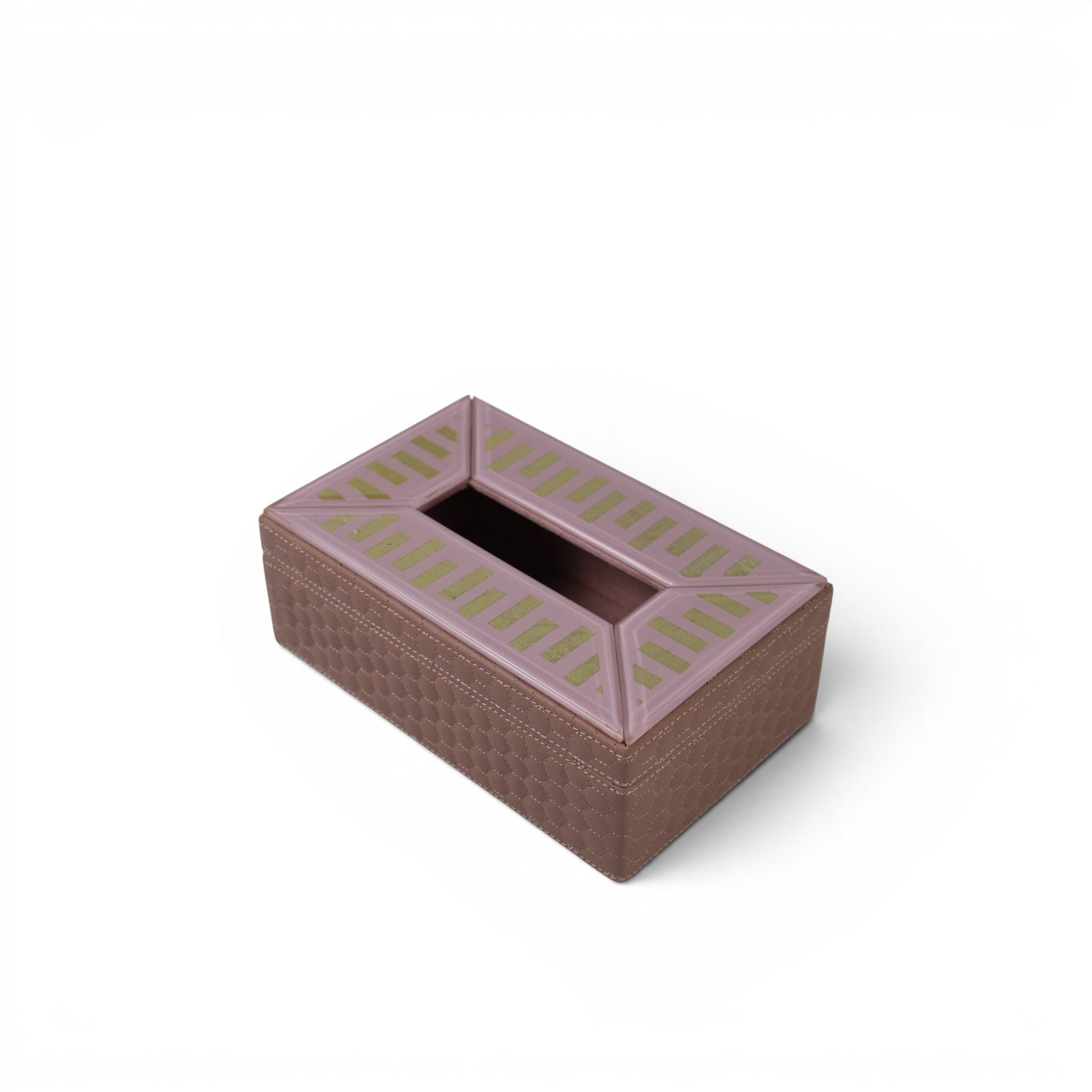 Luxury Pink Designer Letherite Dining Tissue Box