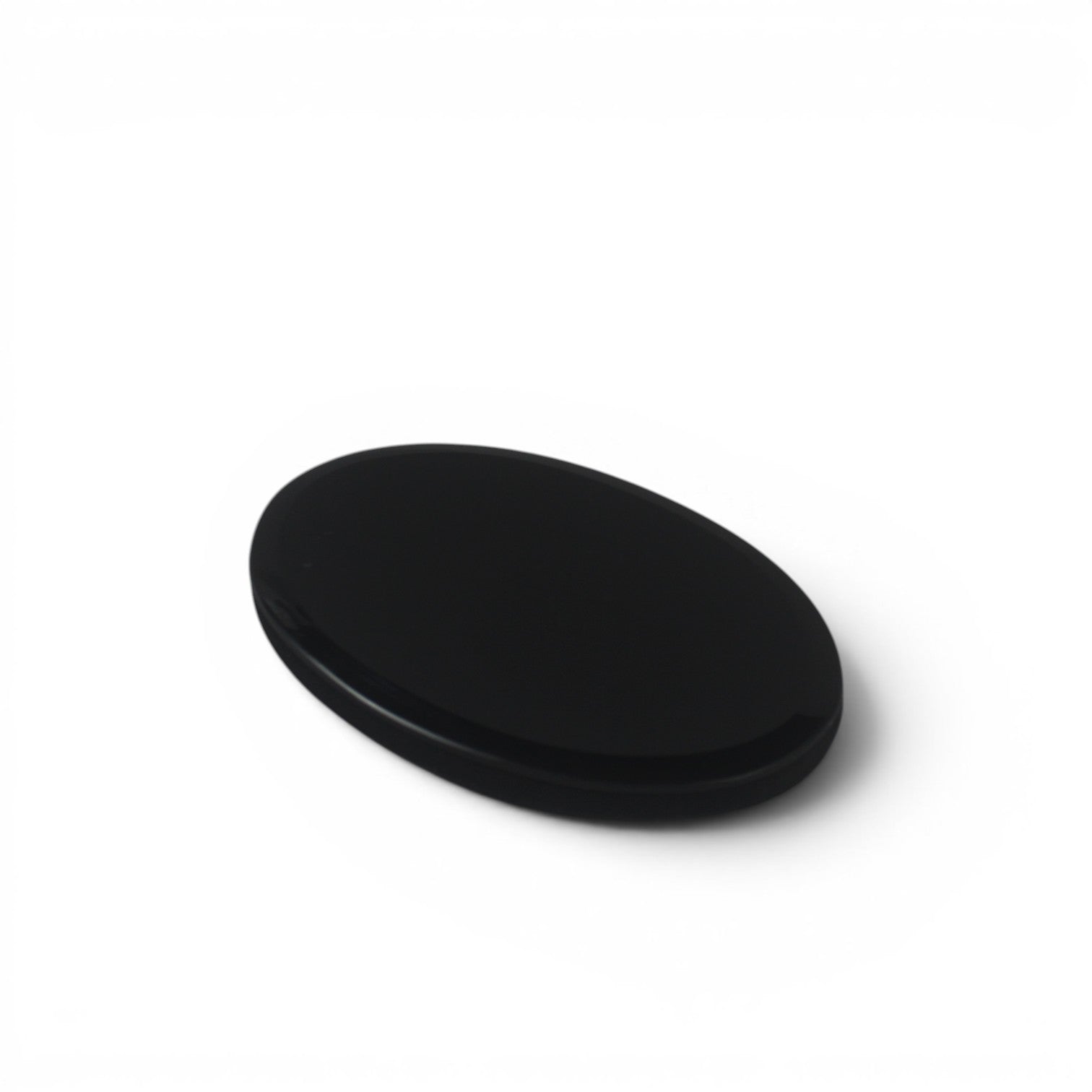 Oval Glass Soap Dish Set – Bronze Mirror & Glossy Black (Set of 2)