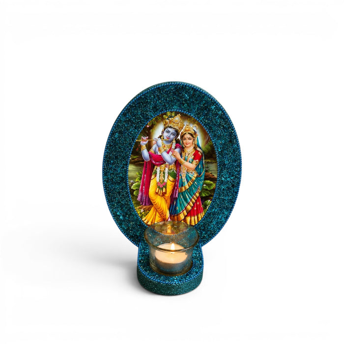 Decorative Radha Krishna Tealight Candle Holder