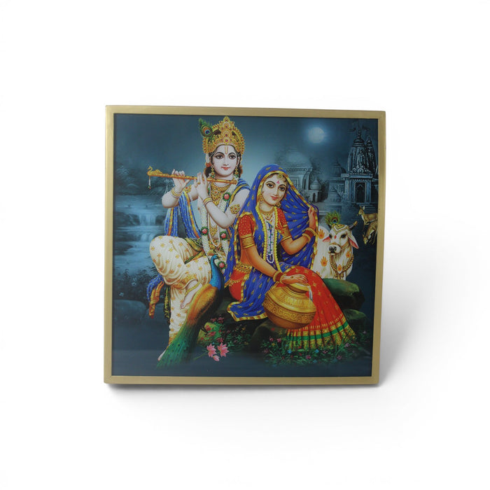 Radha Krishna Wall Frame | Premium Devotional Wall Decor for Home, Living Room & Pooja Room