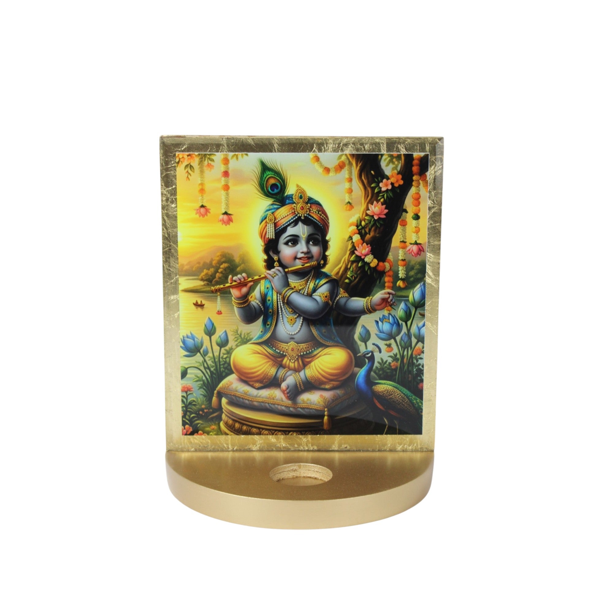 Lord Kanha Tabletop with T-light for Janmashtami