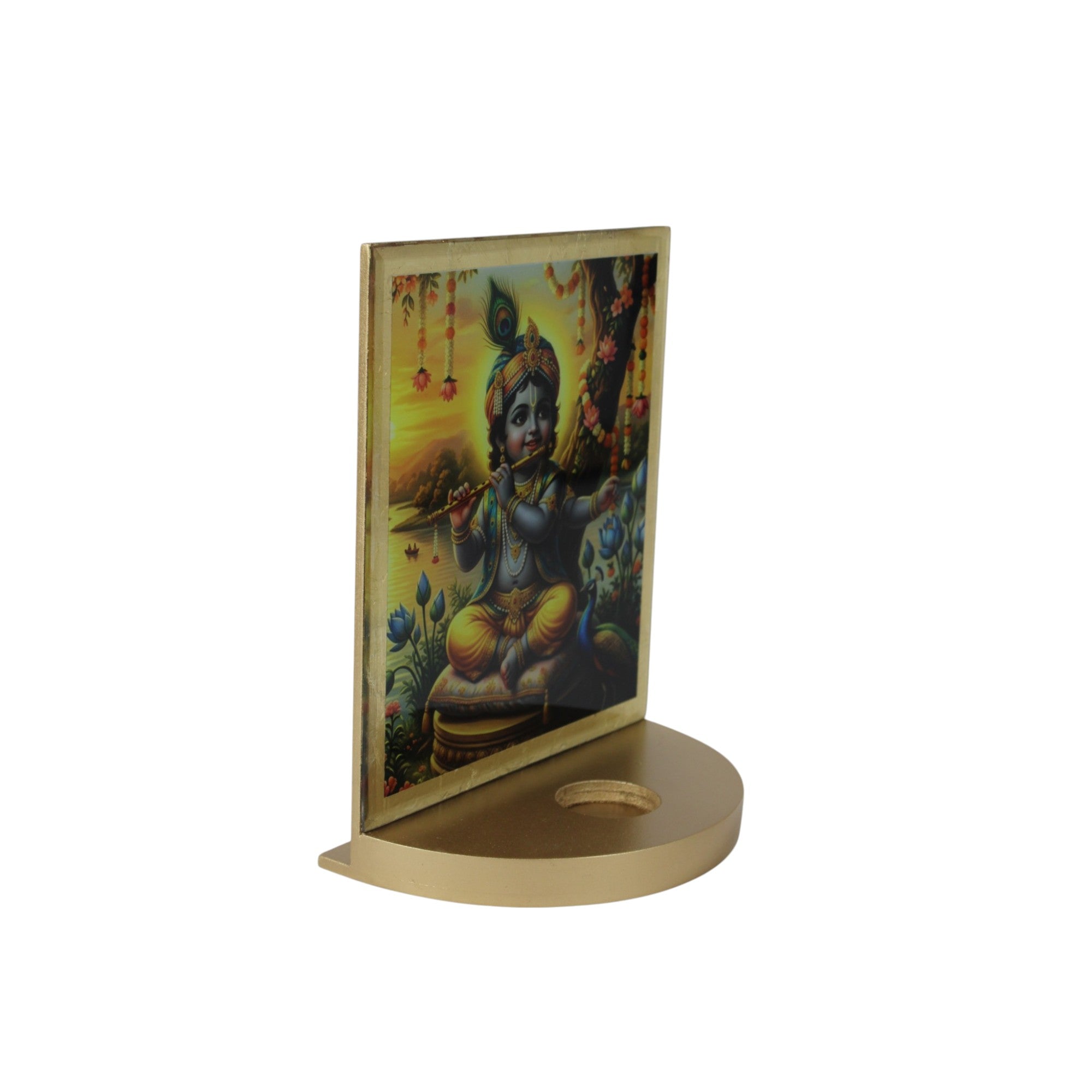 Lord Kanha Tabletop with T-light for Janmashtami