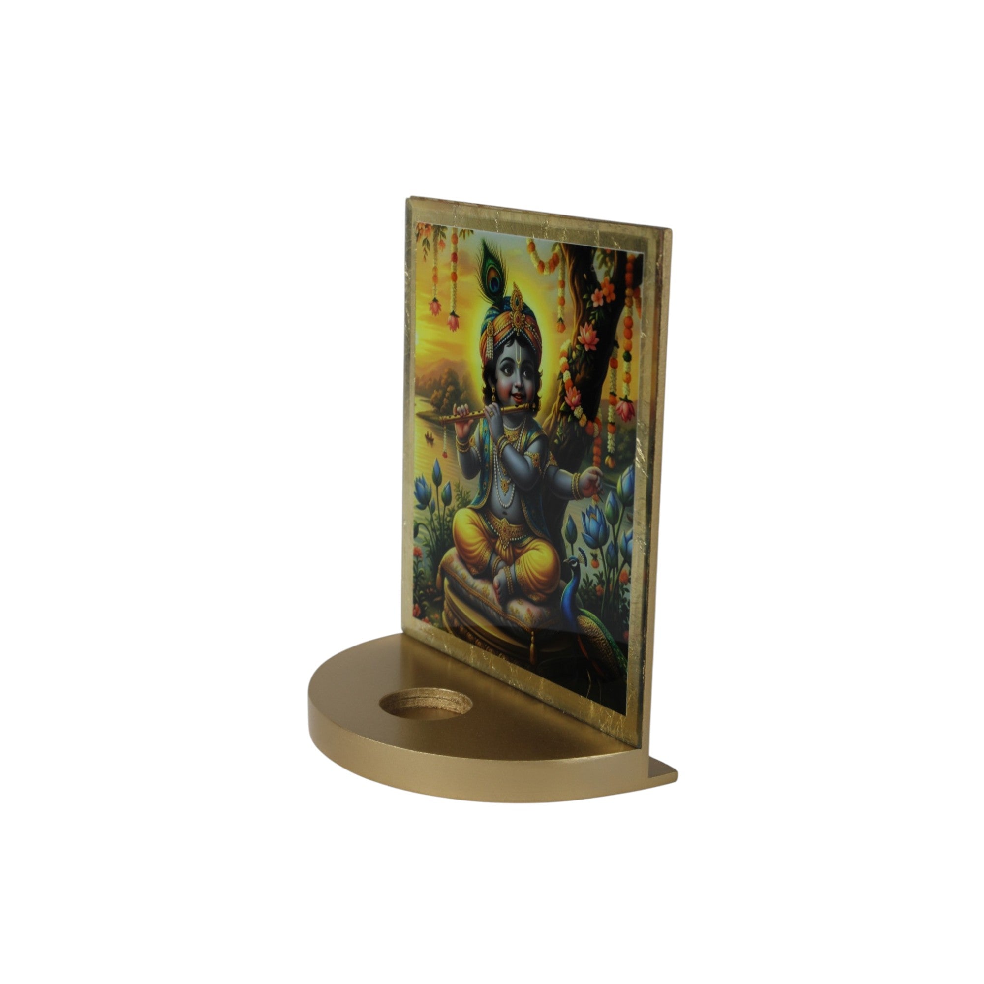 Lord Kanha Tabletop with T-light for Janmashtami