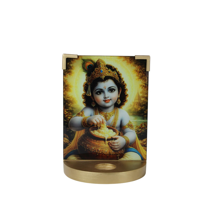 Lord Kanha Tabletop with T-light for Janmashtami