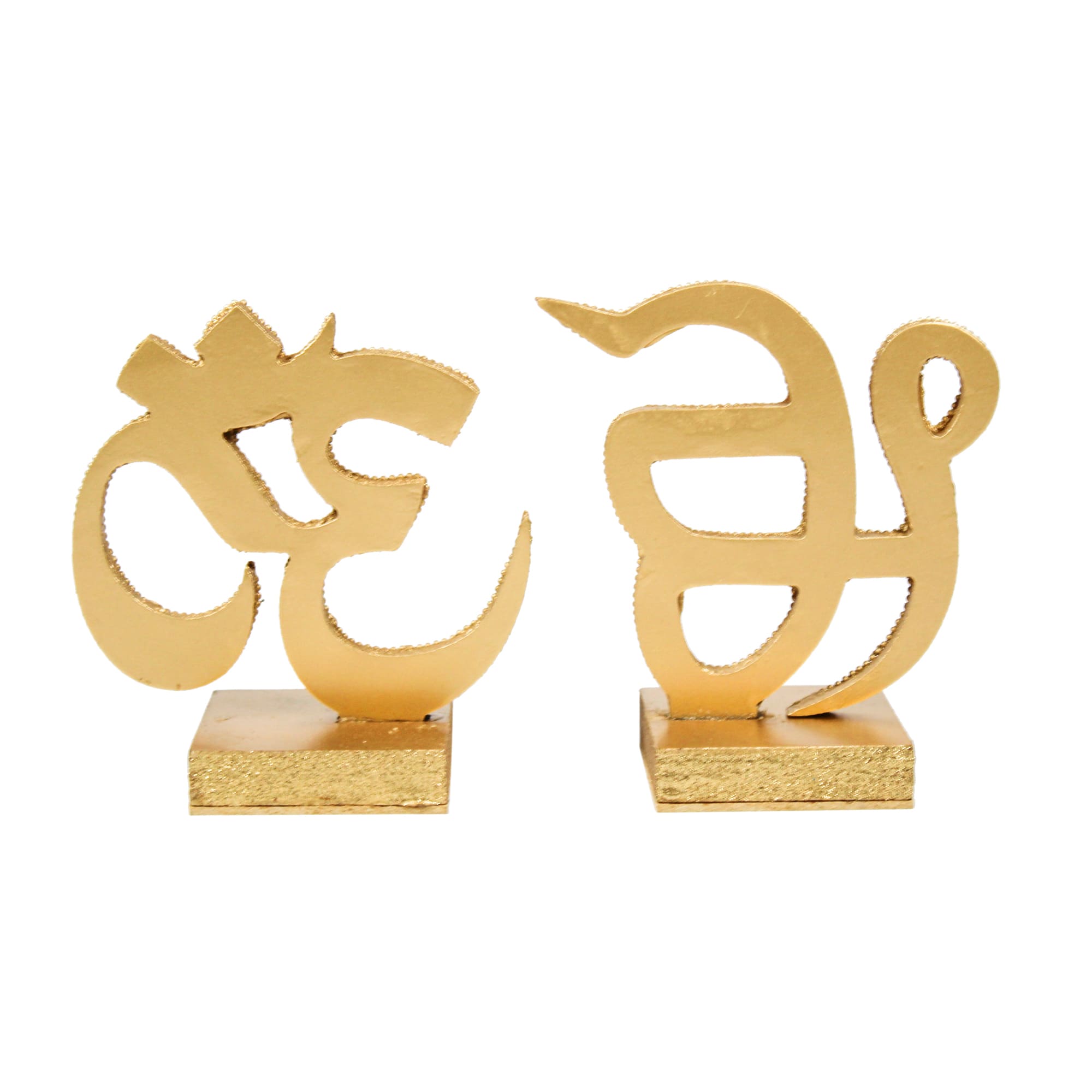Decorative "Om & Omkara" Beaded, Religious Table Décor-TH-4820