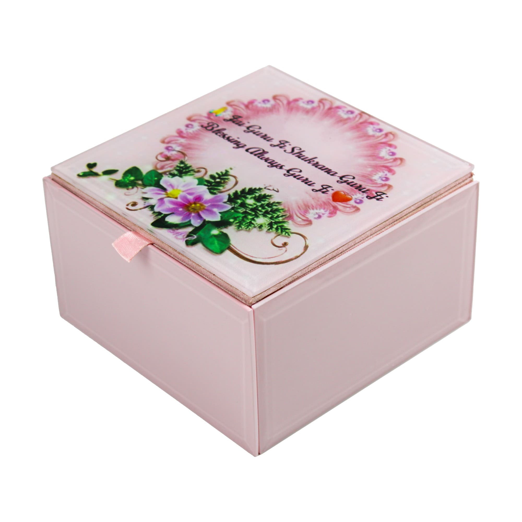 Guruji Blessings Pink Box for Pooja & Prasad-TH-4841