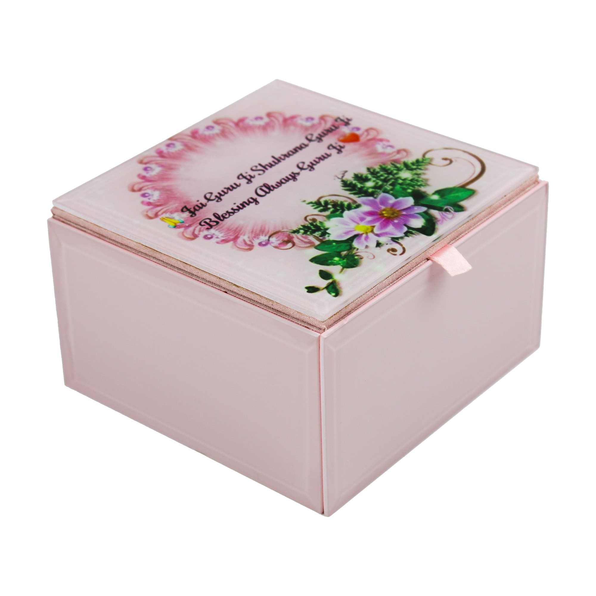 Guruji Blessings Pink Box for Pooja & Prasad-TH-4841