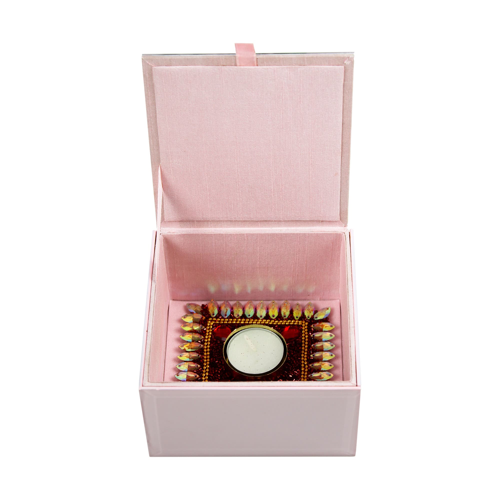 Guruji Blessings Pink Box for Pooja & Prasad-TH-4841