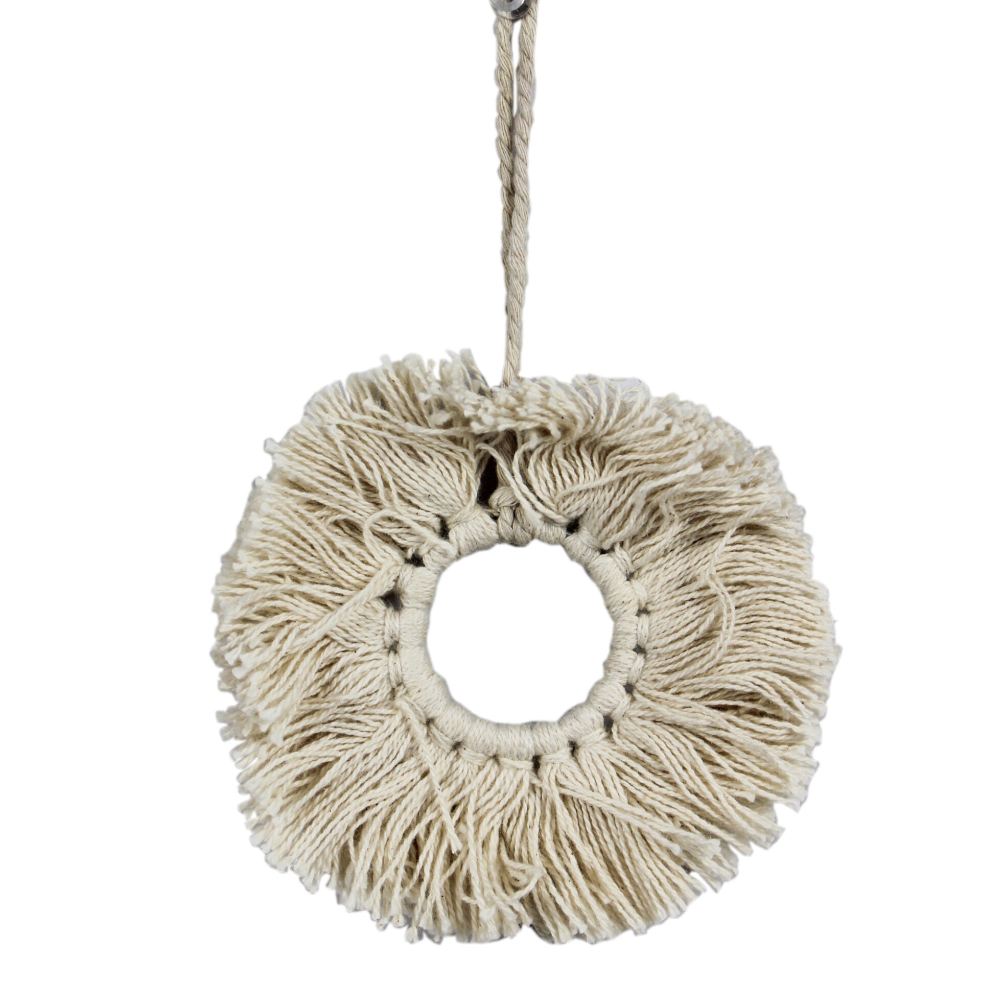 Set of 6 Thread Chakri Designed Christmas Tree Hanging Ornaments