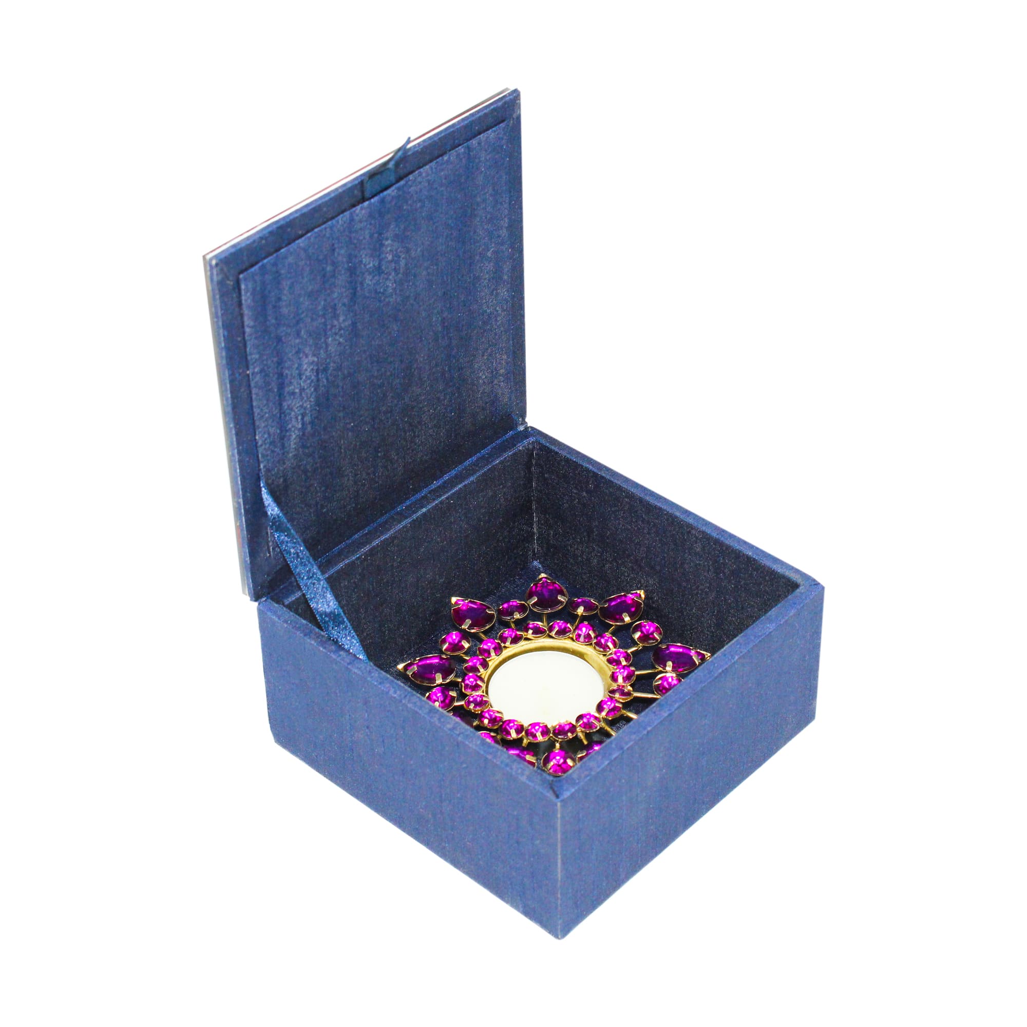 Guruji Blessings Blue Box for Pooja & Prasad - TH-4819