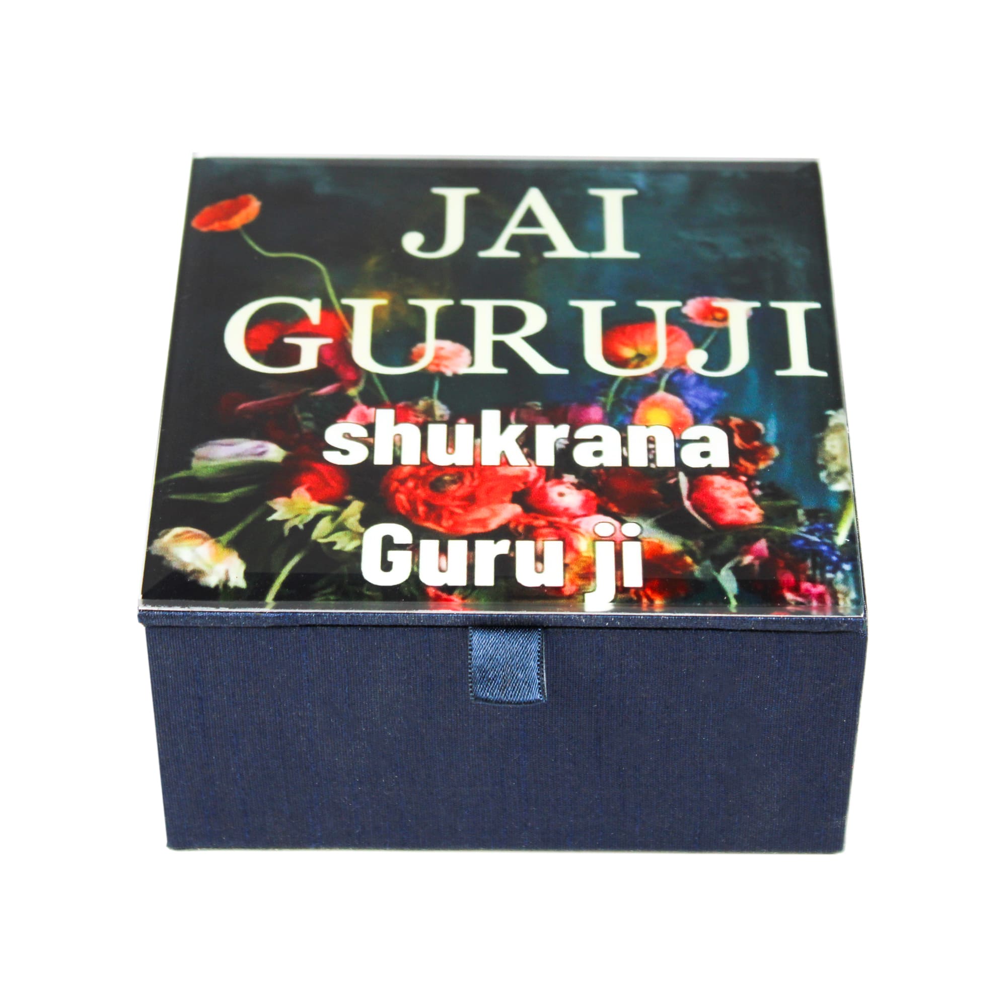 Guruji Blessings Blue Box for Pooja & Prasad - TH-4819