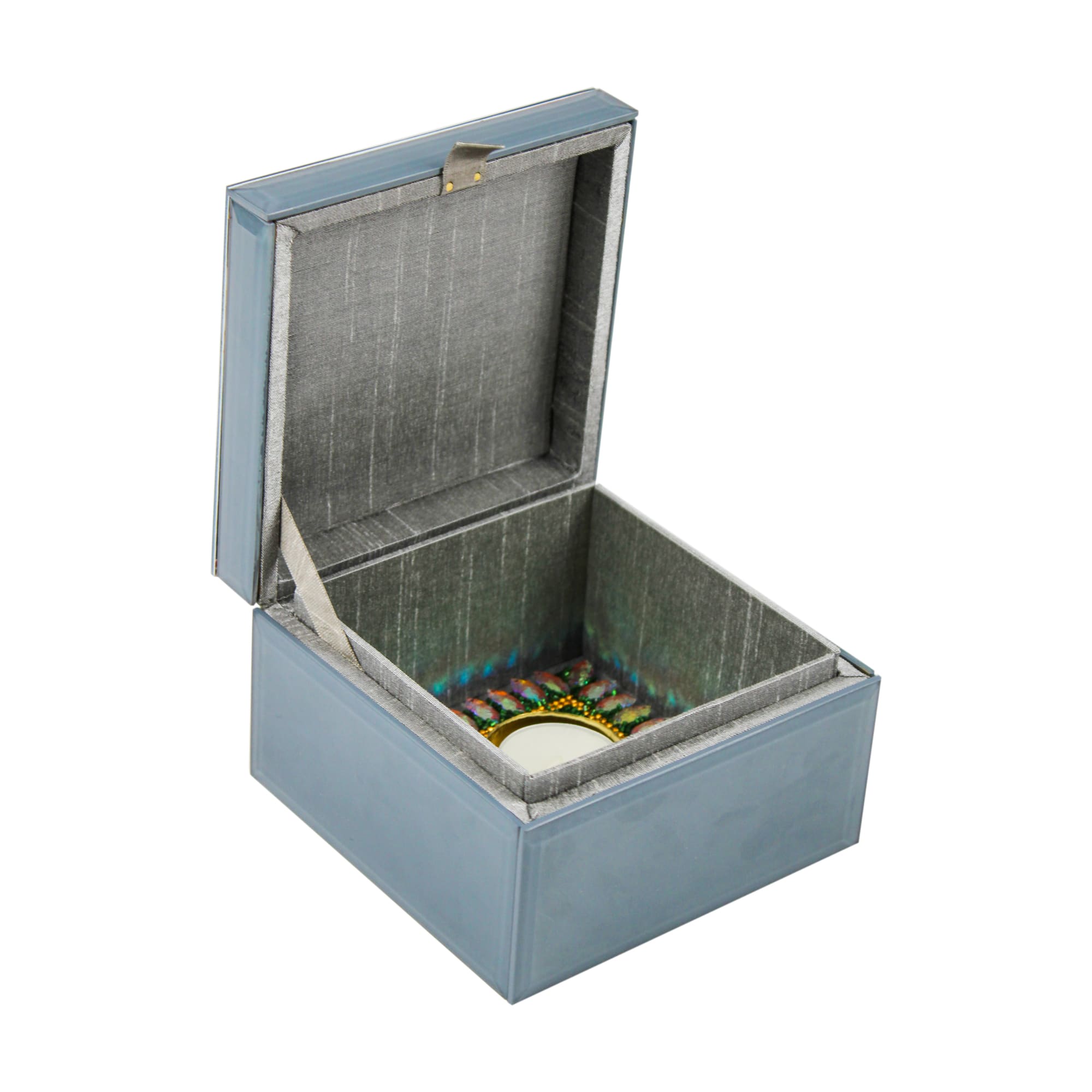 Guruji Swaroop Blue Box for Pooja & Prasad-TH-4818