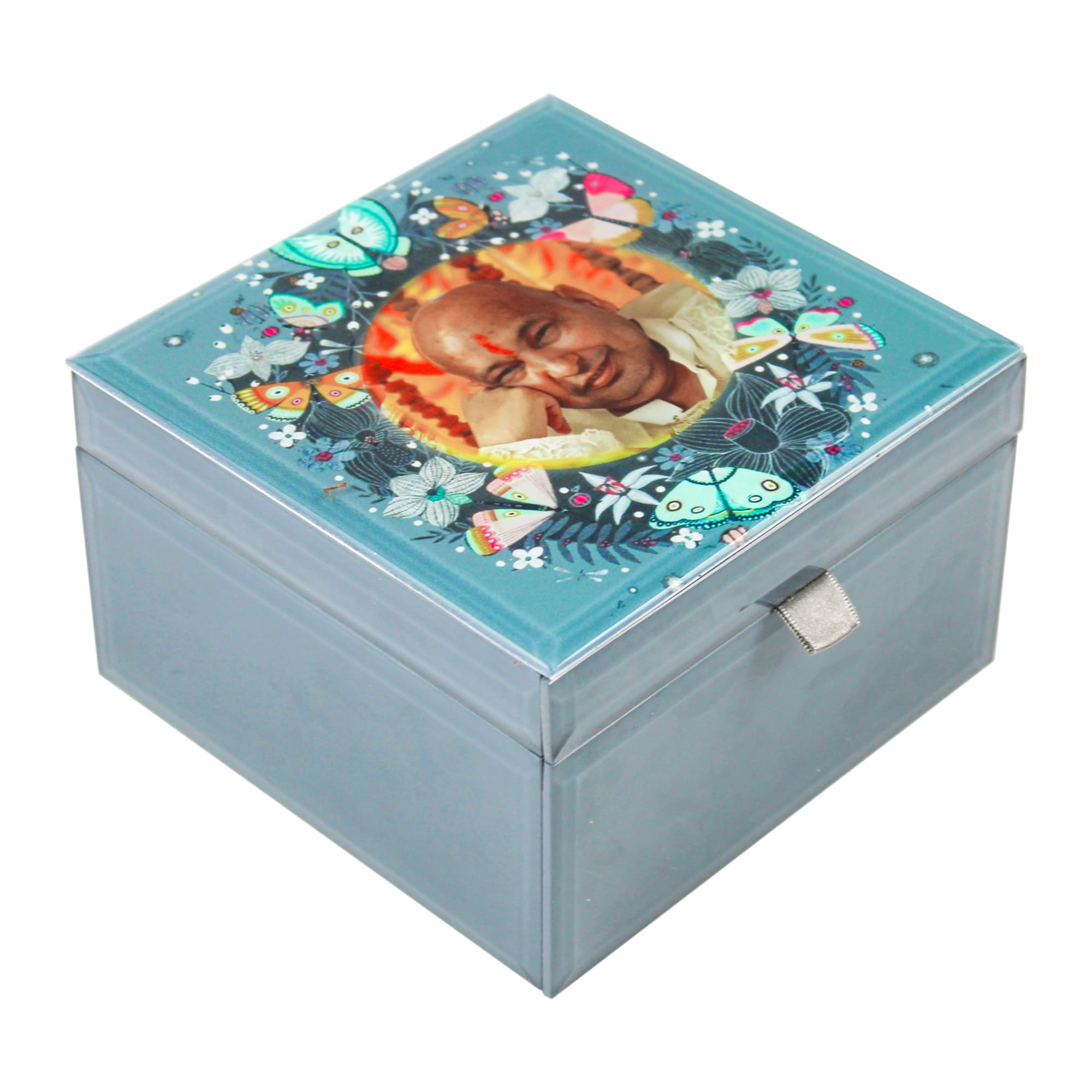 Guruji Swaroop Blue Box for Pooja & Prasad-TH-4818