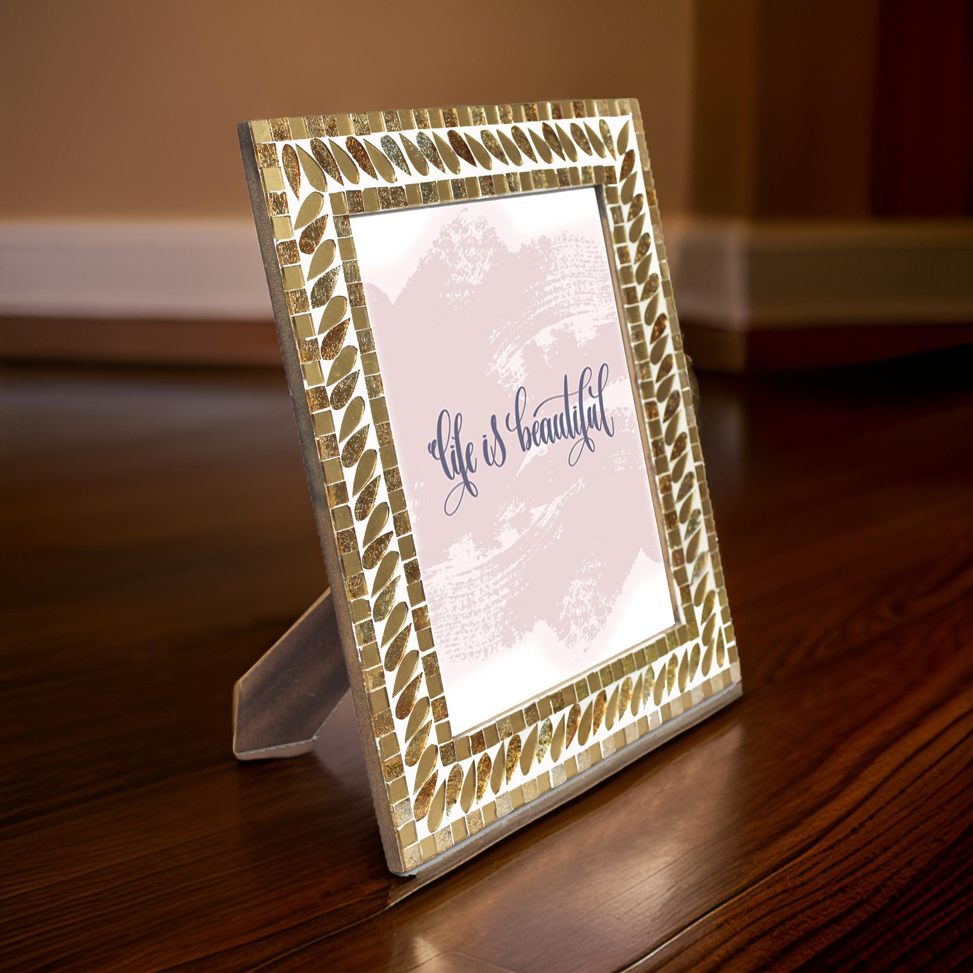 Decorative Mosaic 8X10 Photo Frame For Home Décor
